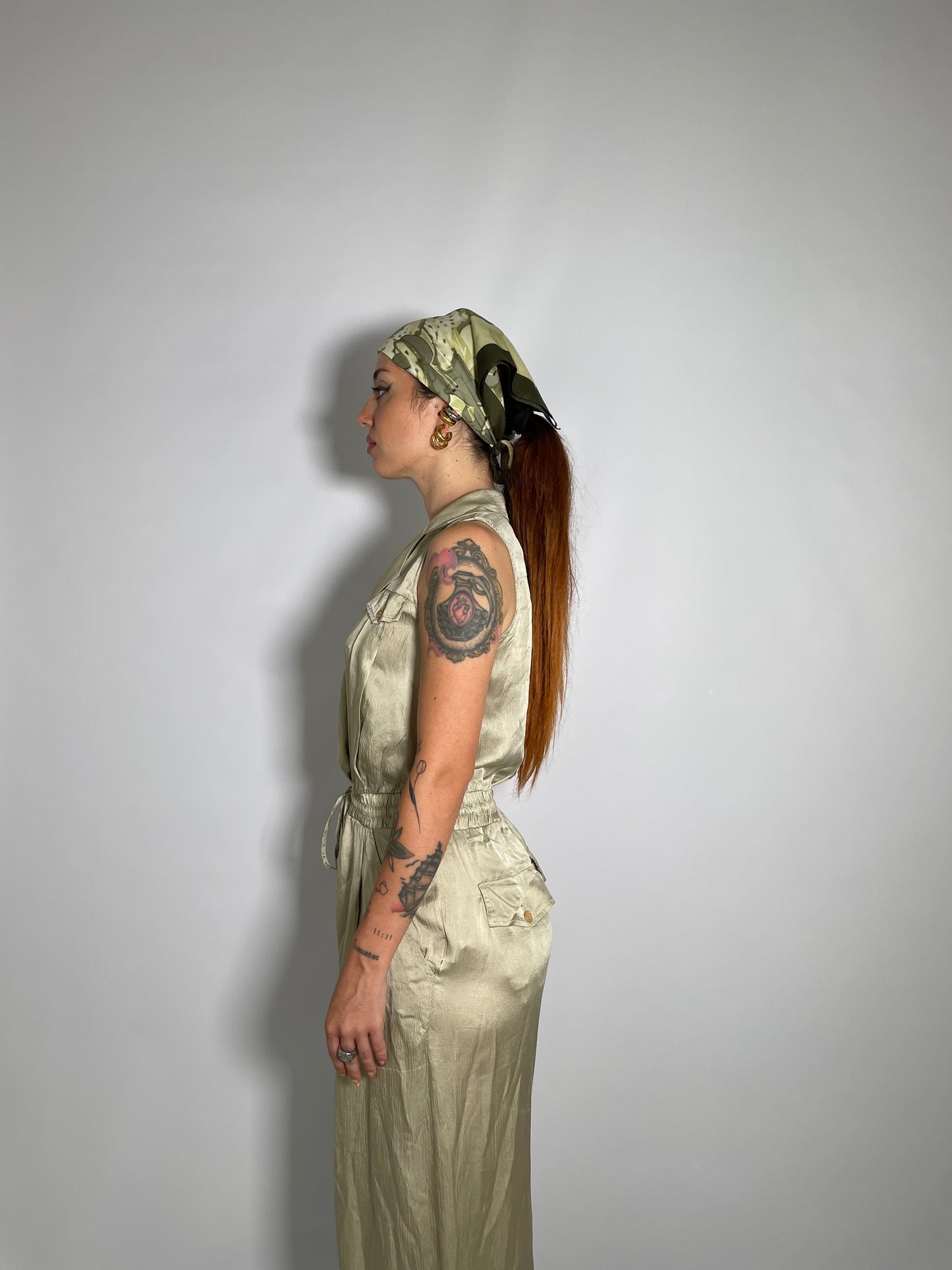 Jumpsuit Twinset sabbia 100% seta - taglia S