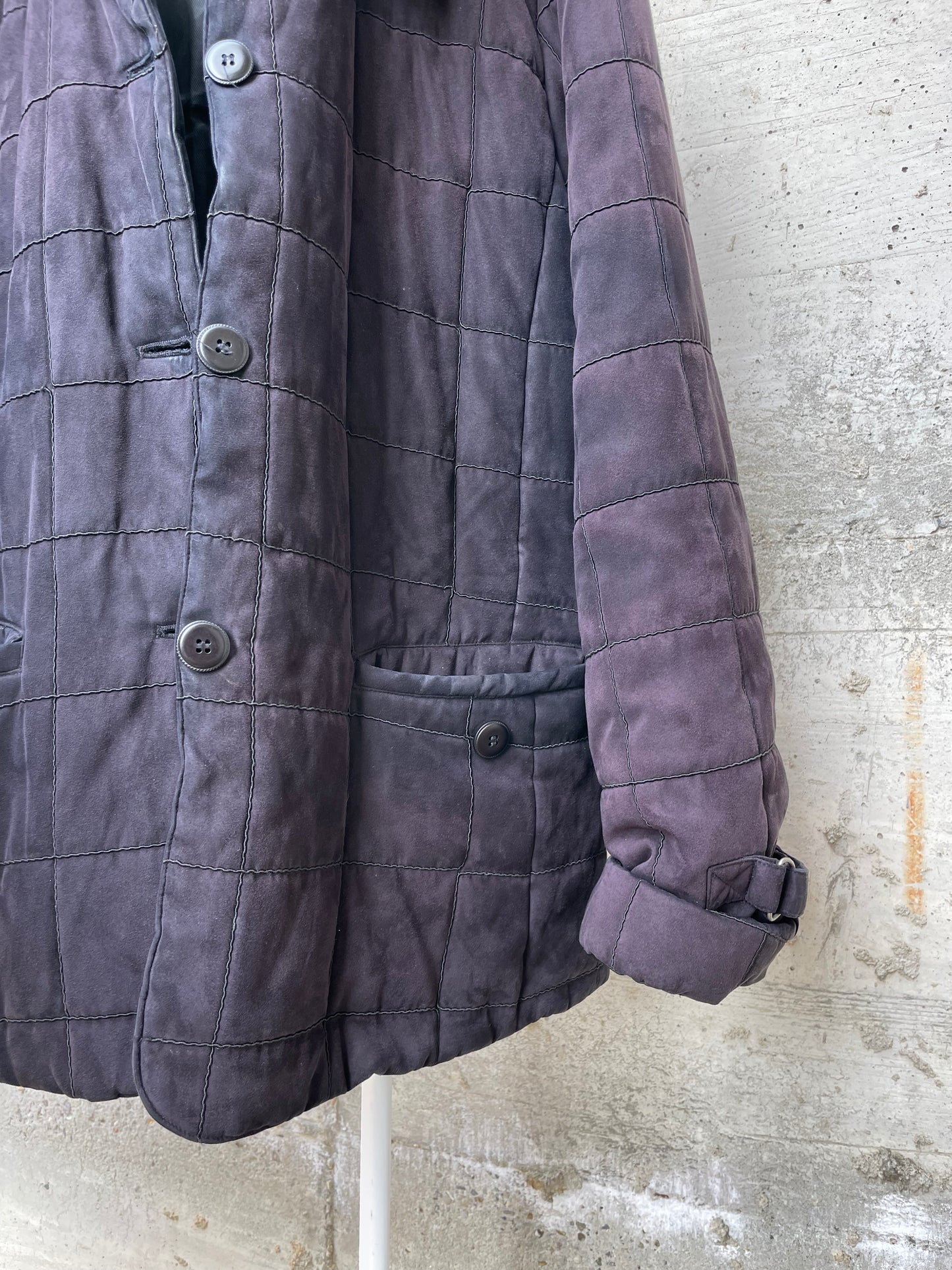 Giacca trapuntata nera - L donna