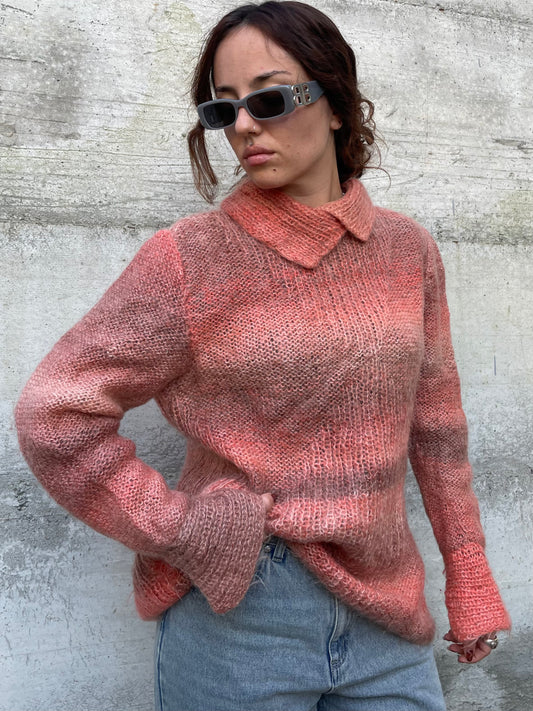 Maglione crochet handmade in lana