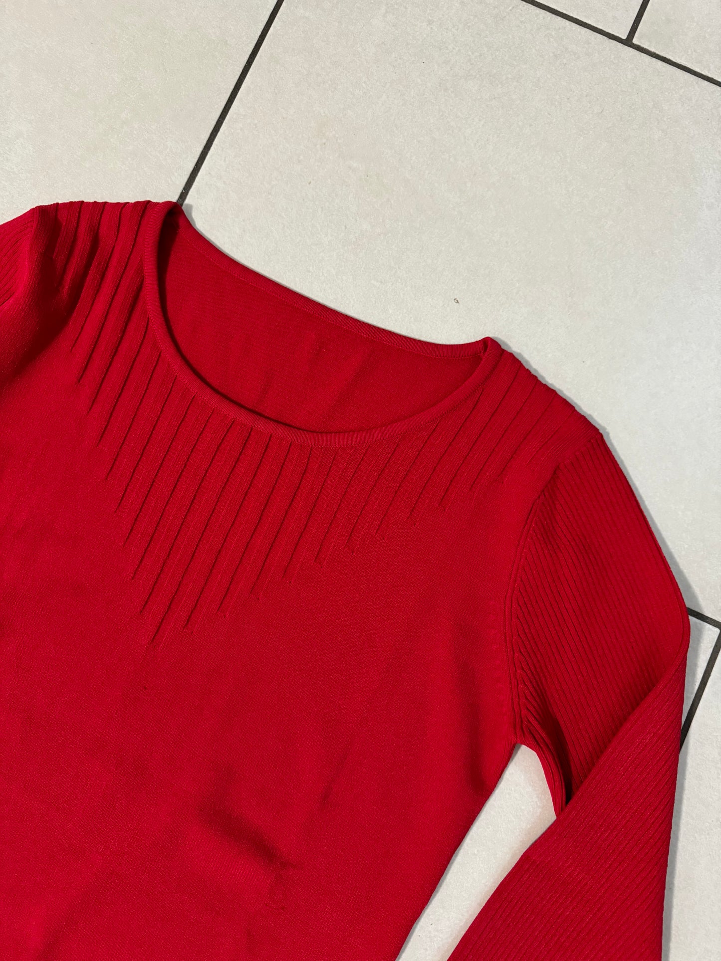 Maglioncino girocollo stretch in viscosa