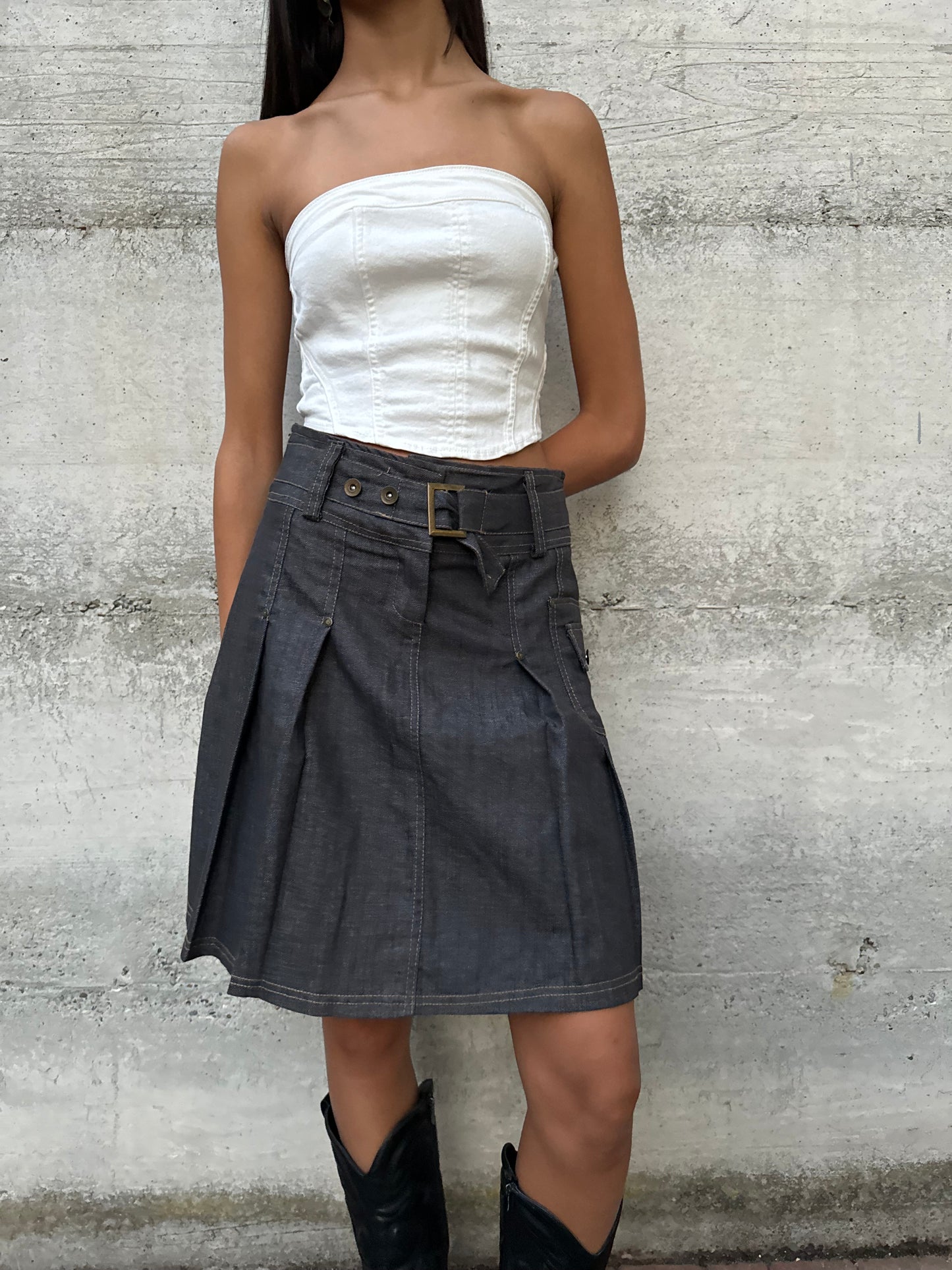 Gonna Y2K in denim, taglia M