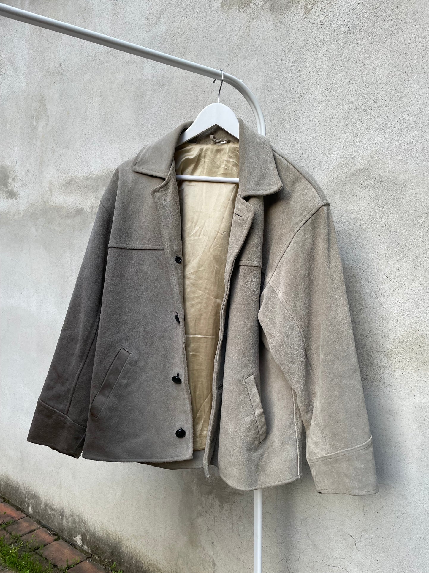 Biker suede ghiaccio - S uomo