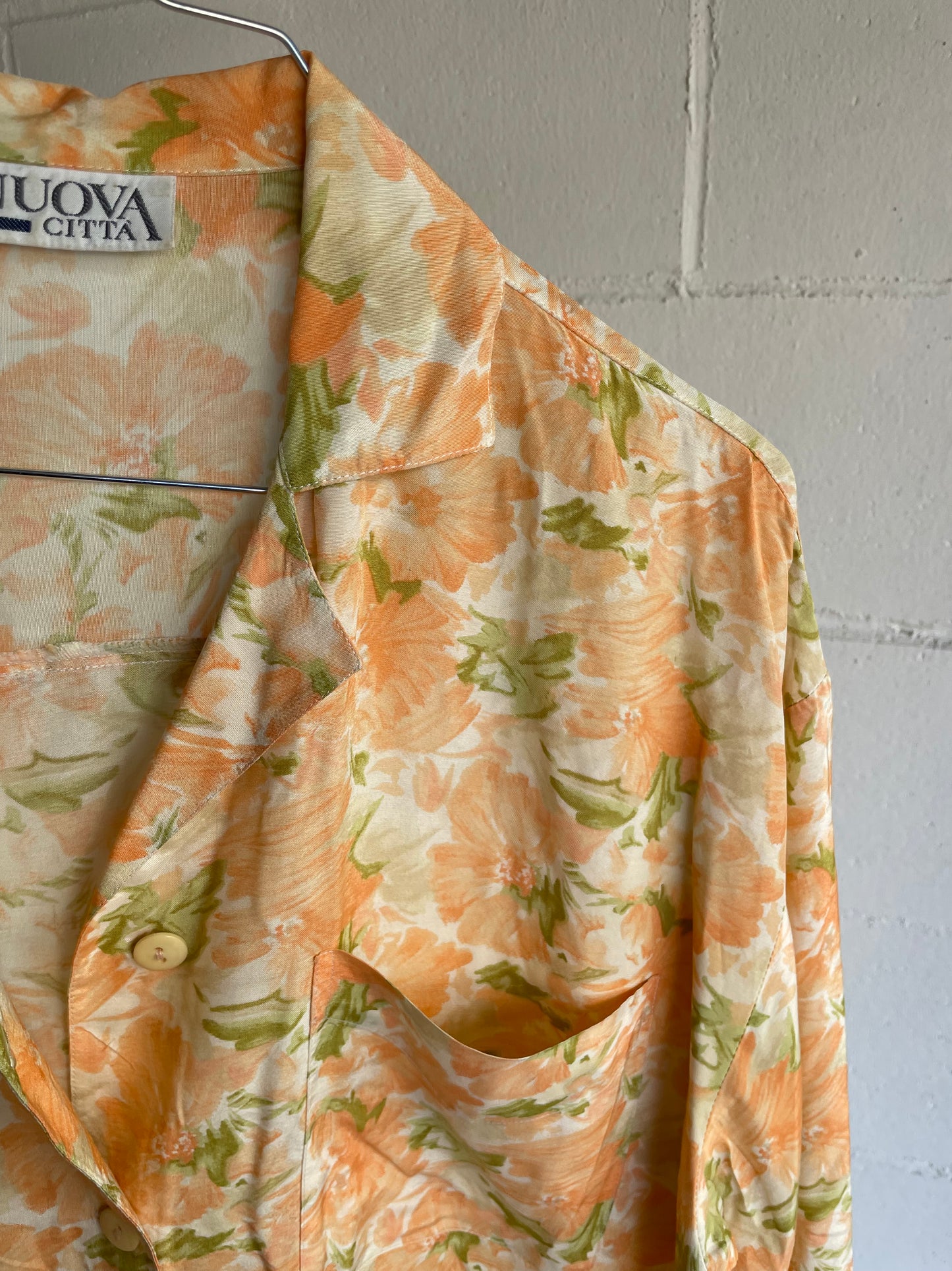 Camicia vintage floreale in viscosa - taglia S uomo