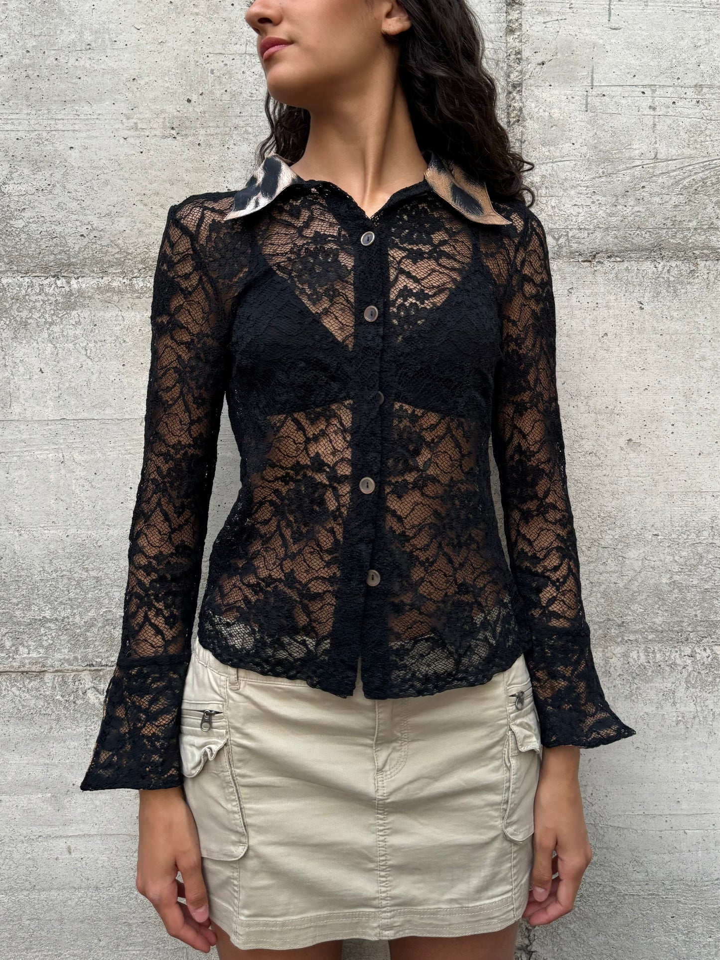 Blusa in pizzo Y2K