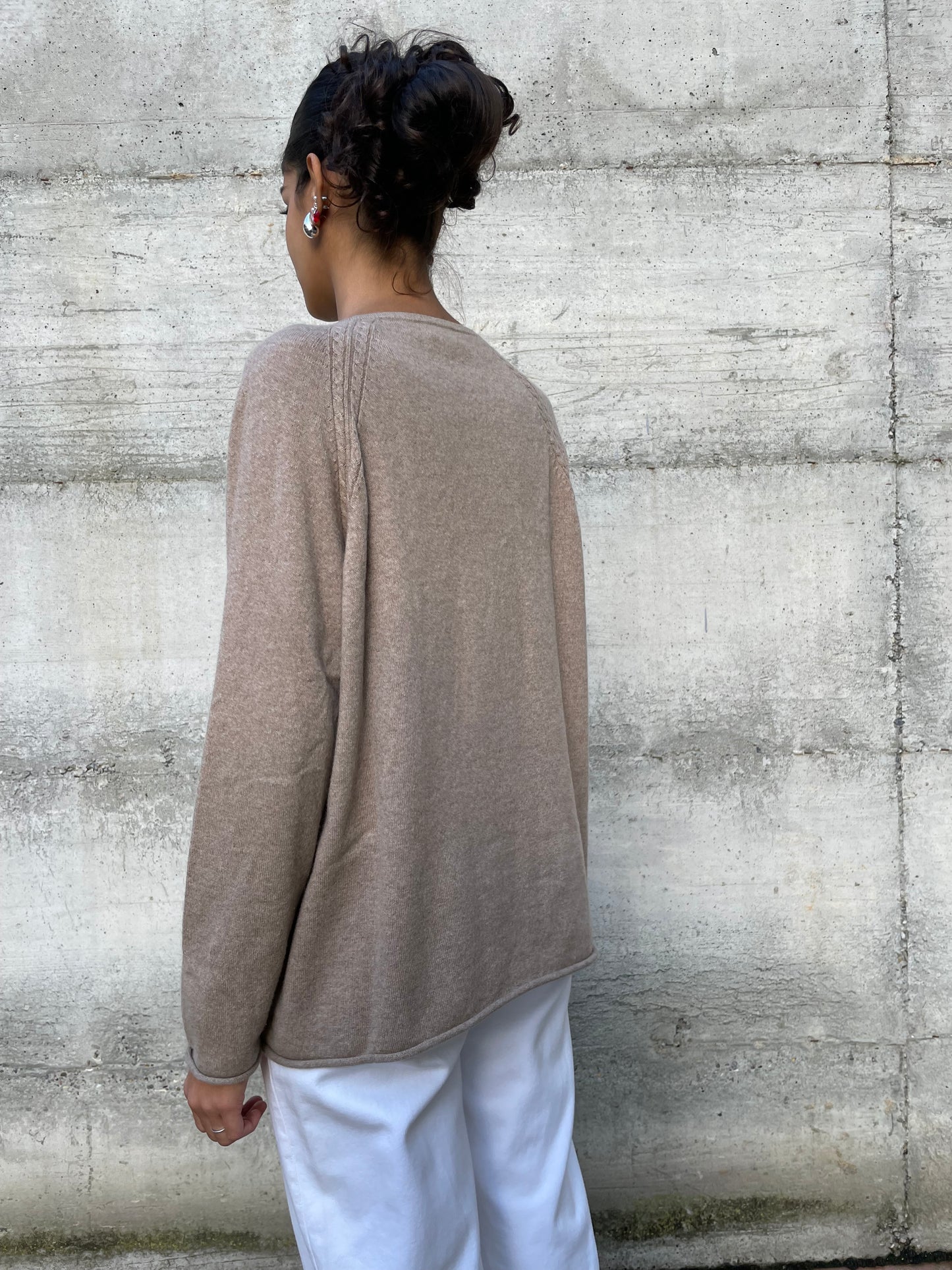 Maglione ampio Egon Fustemberg 100% cashmere - taglia L