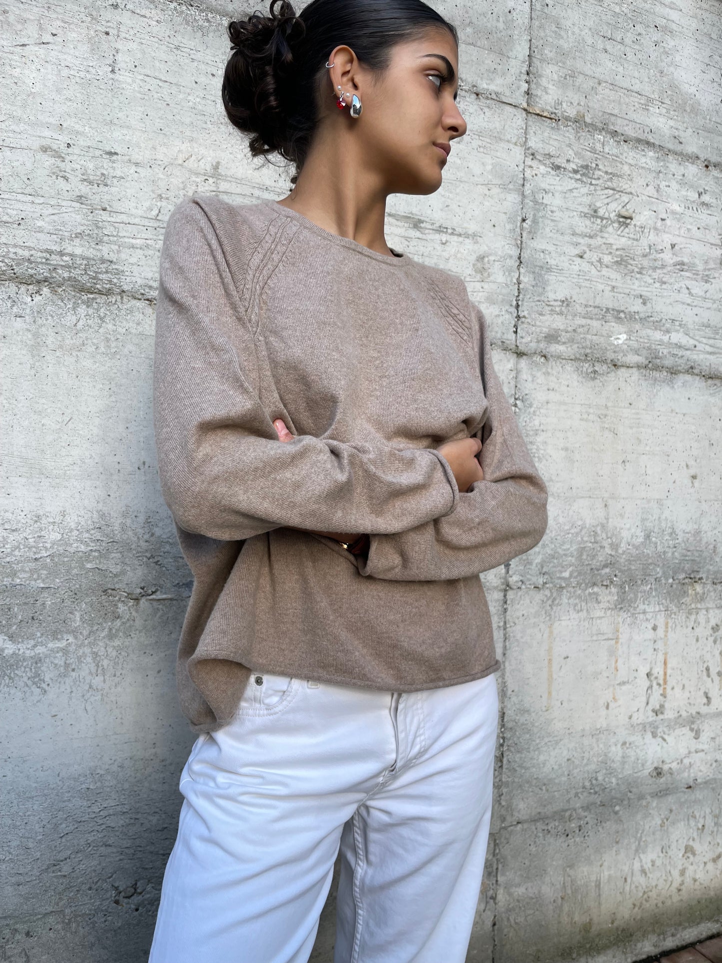 Maglione ampio Egon Fustemberg 100% cashmere - taglia L