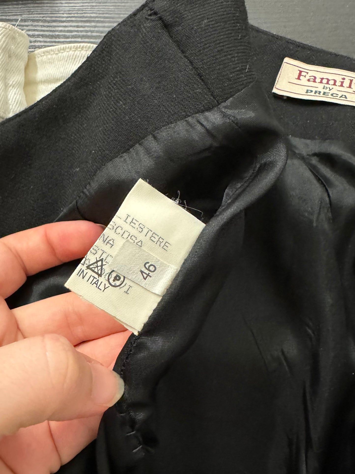 Gonna sartoriale midi a matita in misto lana e viscosa