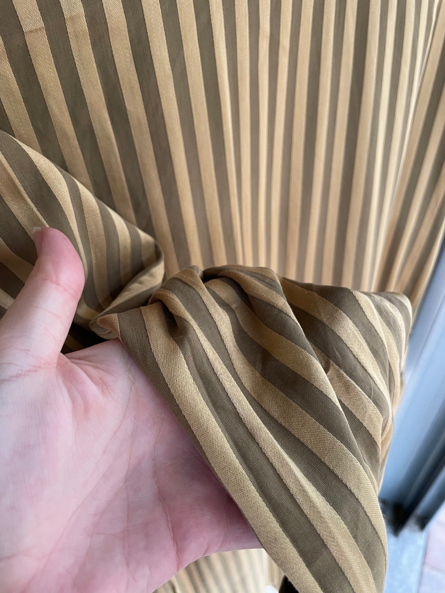 Vestaglia sartoriale in seta striped - taglia unica