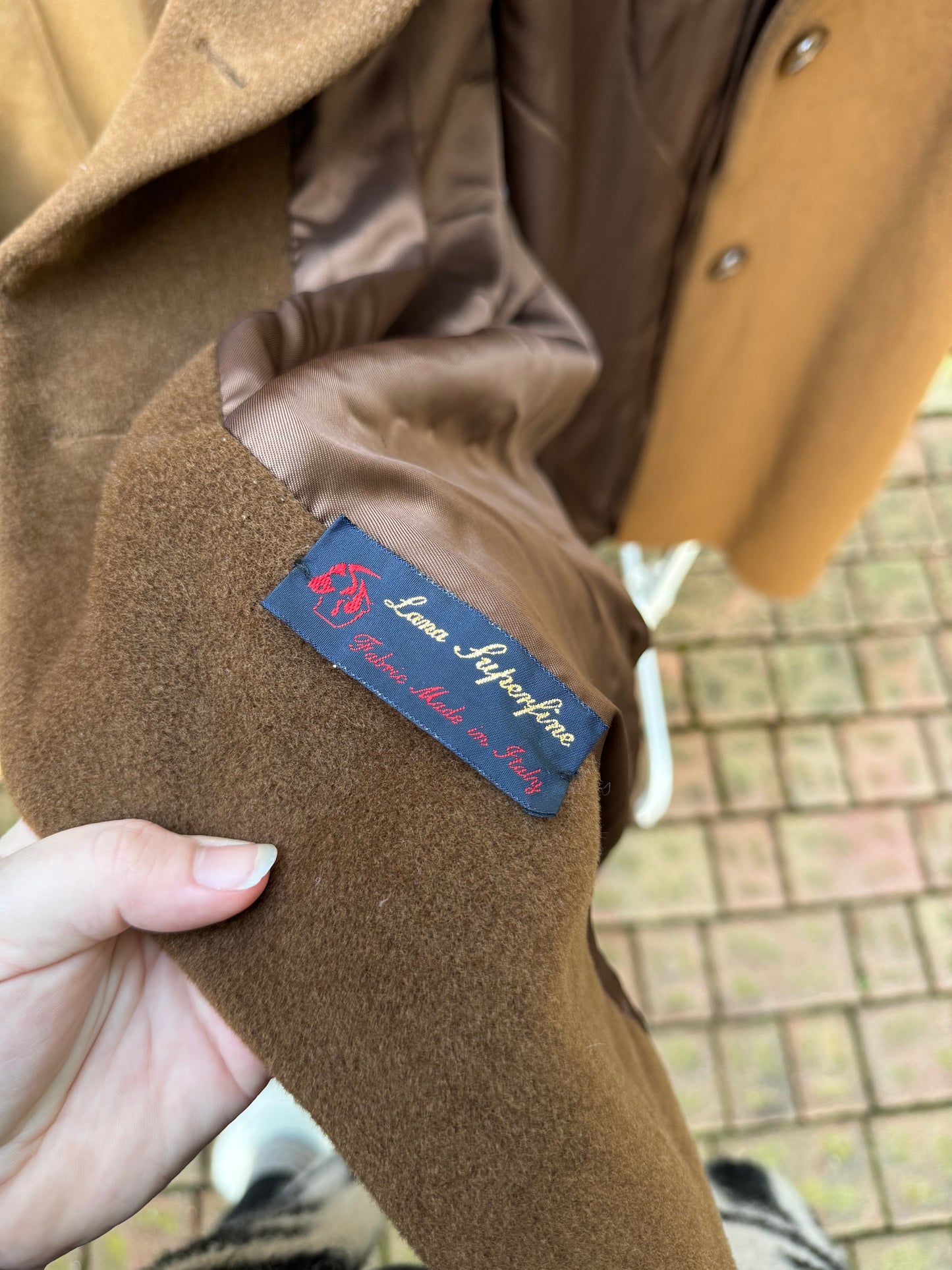 Cappotto sartoriale cioccolato in pura lana vergine superfine