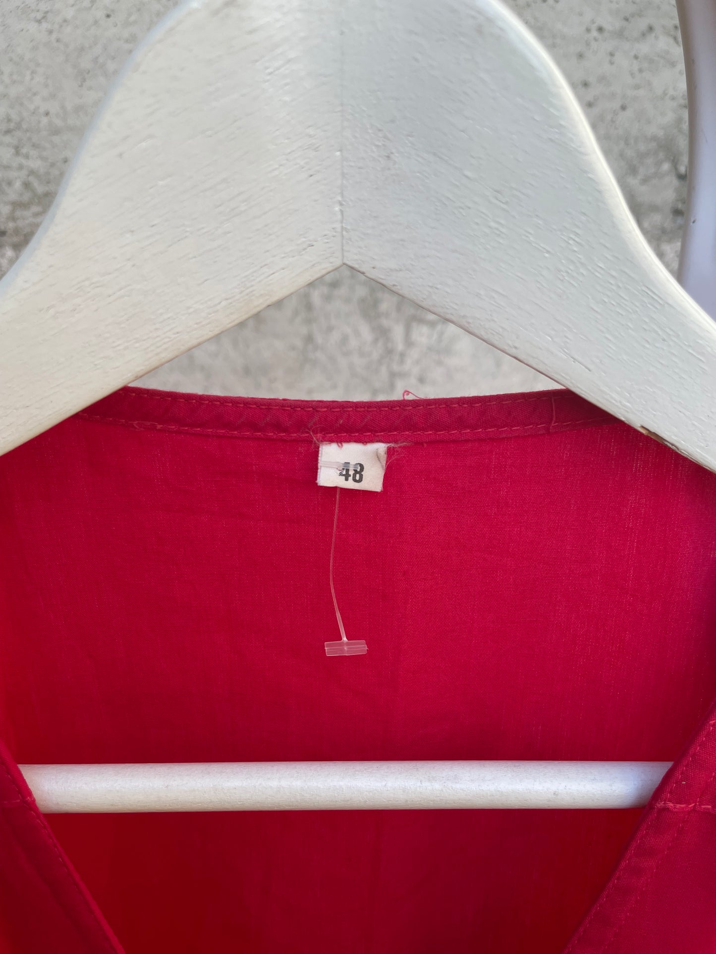 Chemisier midi 100% cotone fucsia - taglia M/L