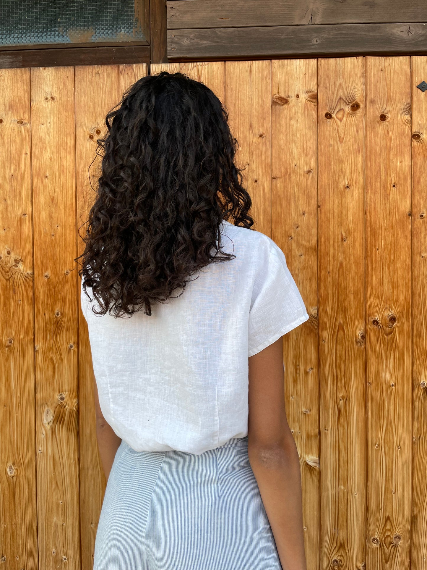 Camicetta 100% lino bianca - taglia S