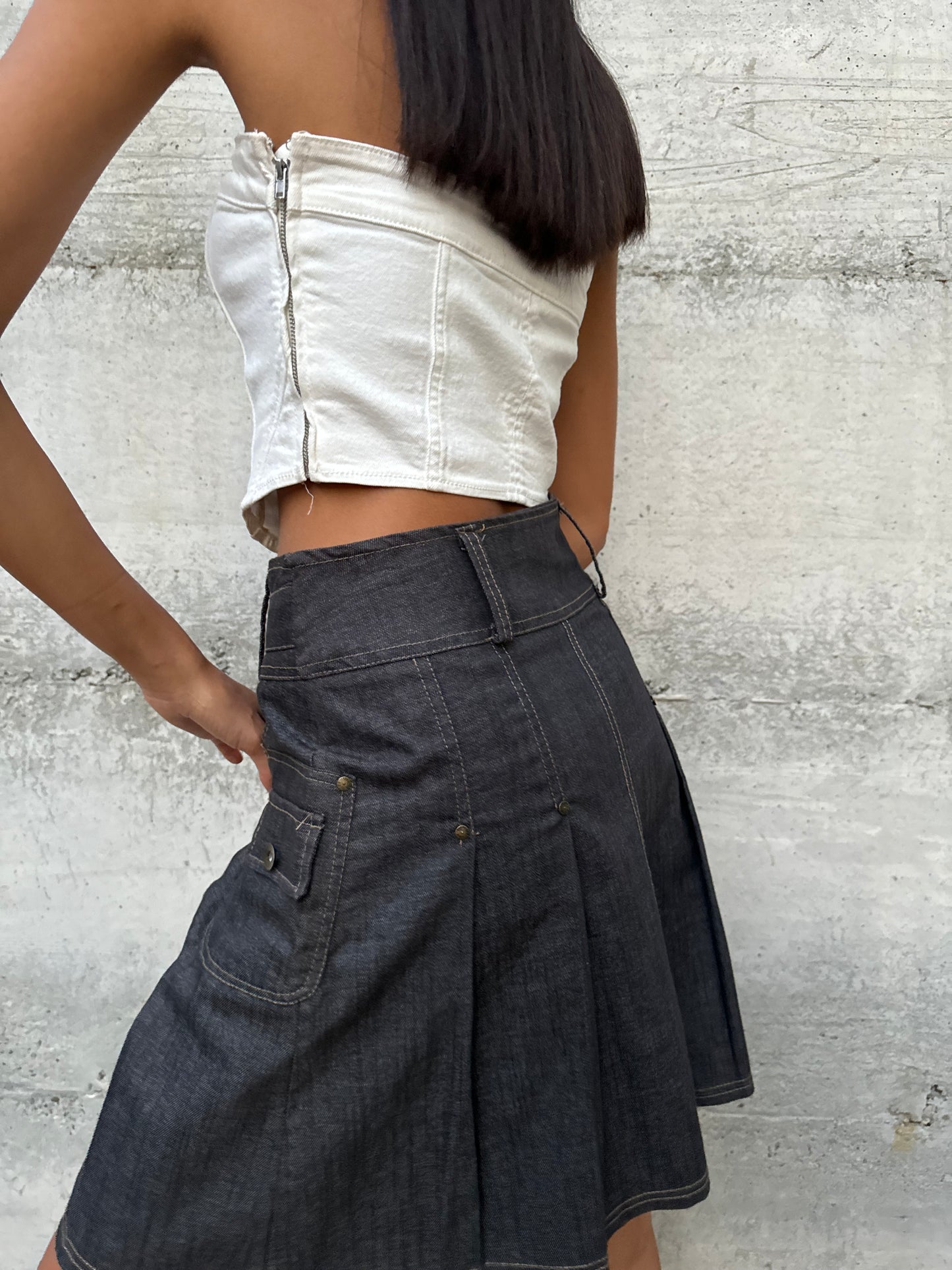 Gonna Y2K in denim, taglia M