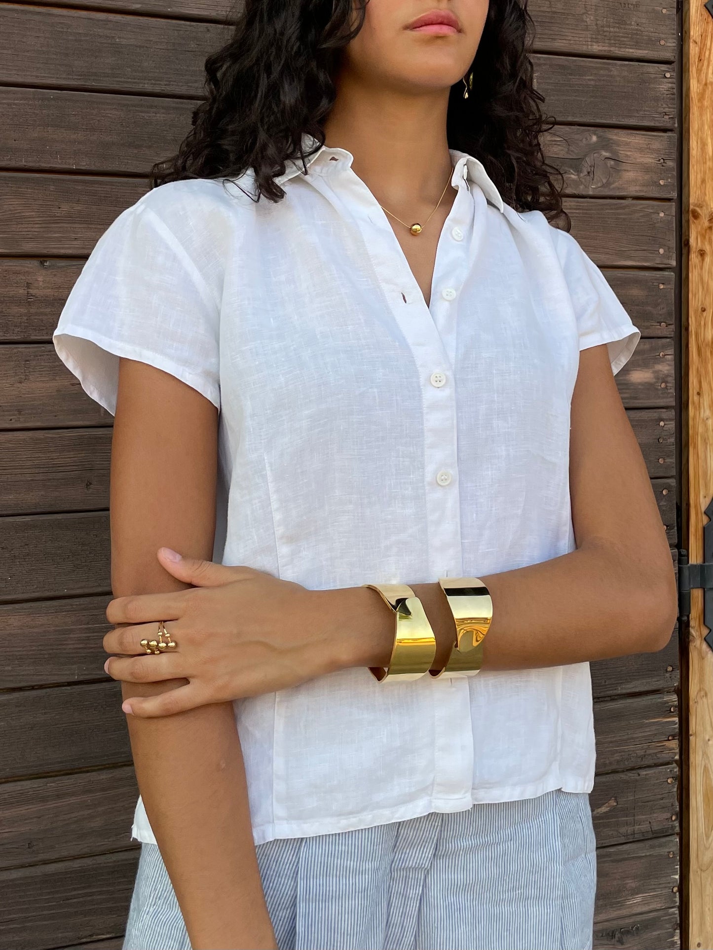 Camicetta 100% lino bianca - taglia S