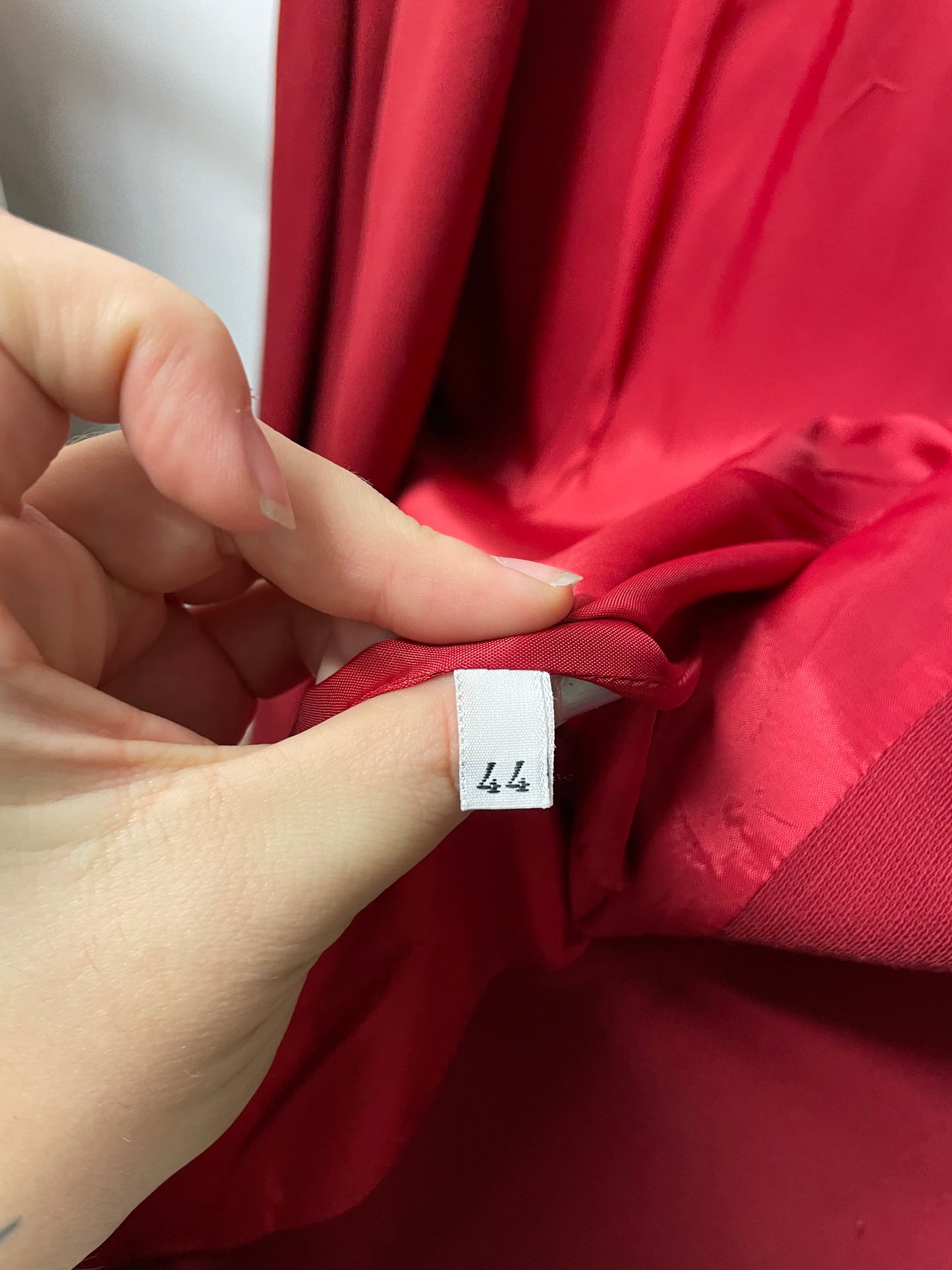 Blazer donna sartoriale ciliegia con bottoni lavorati