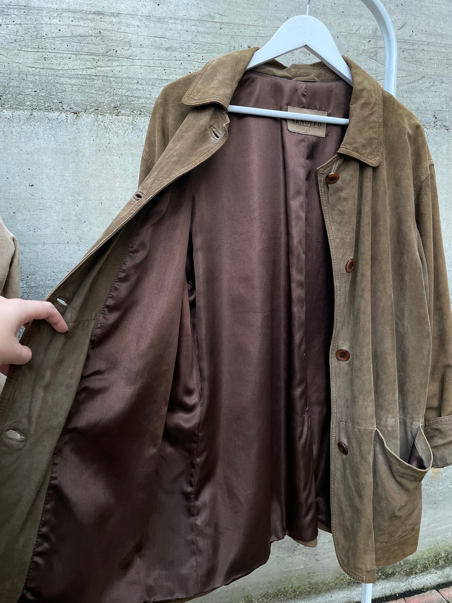 Blazer oversize suede marrone - taglia L