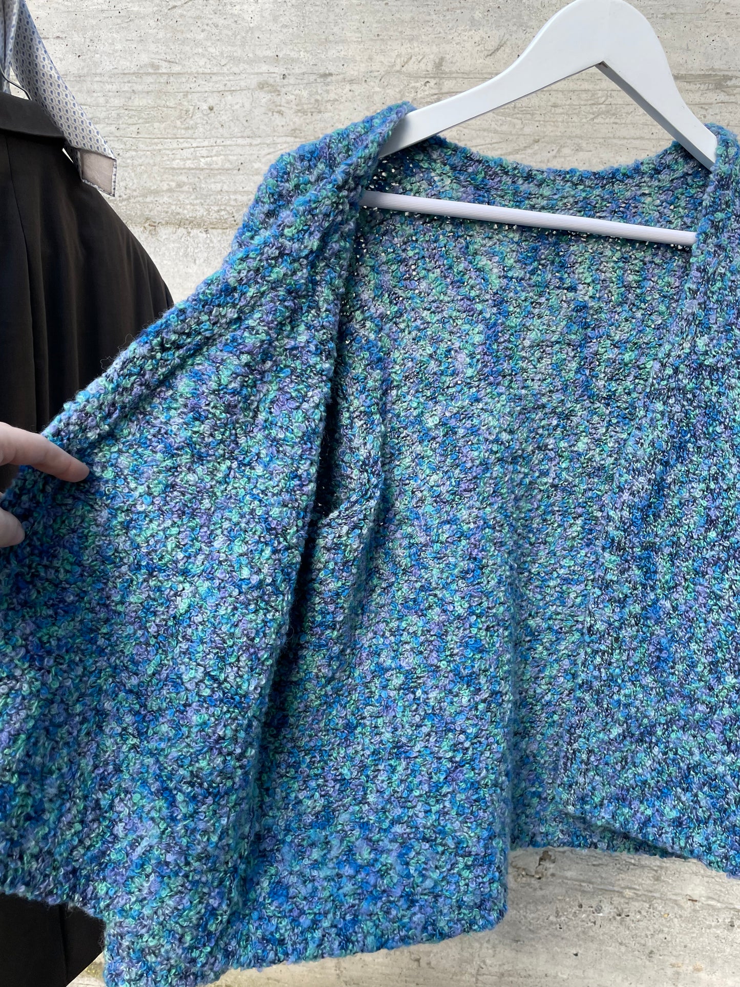 Cardigan aperto sartoriale in lana - taglia unica