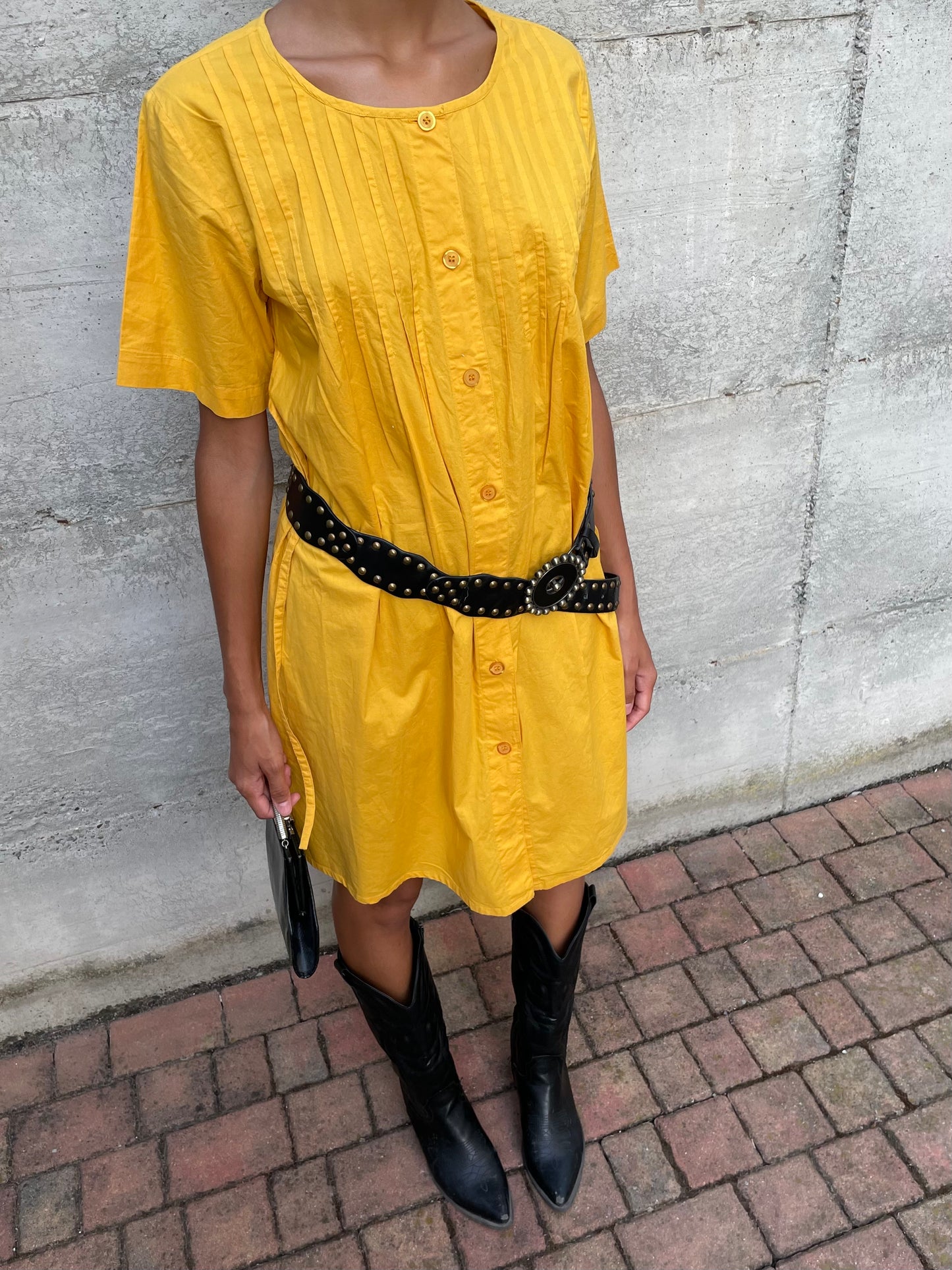 Abito midi Andrea Marè NUOVO deadstock, 100% cotone - taglia L