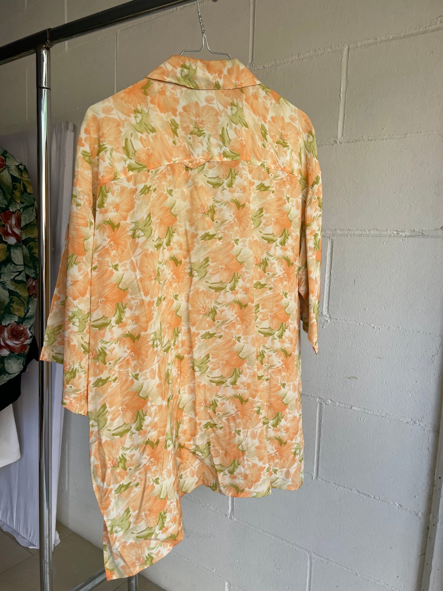 Camicia vintage floreale in viscosa - taglia S uomo