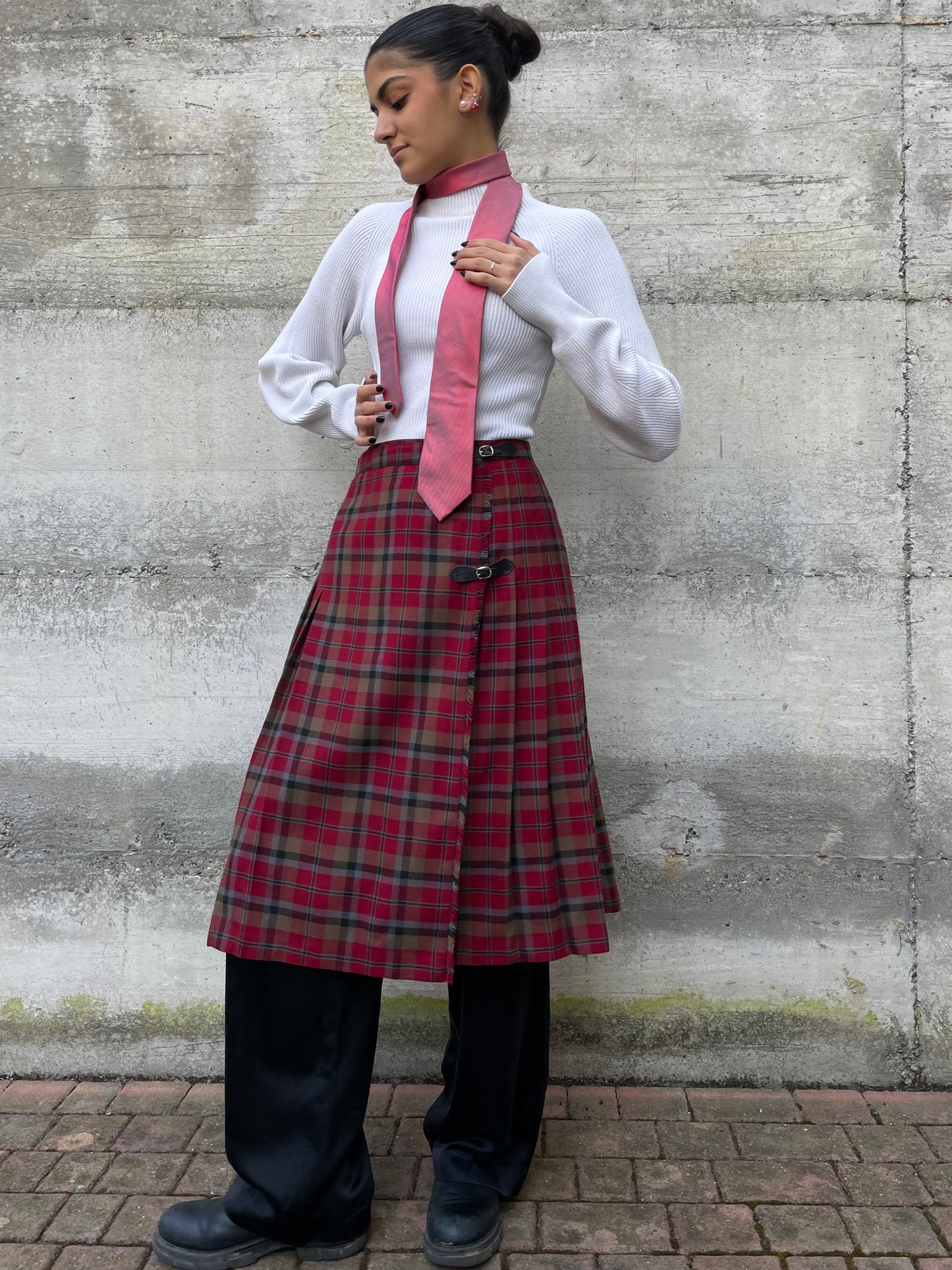 Autentico Kilt anni 80, sartoriale in pura lana