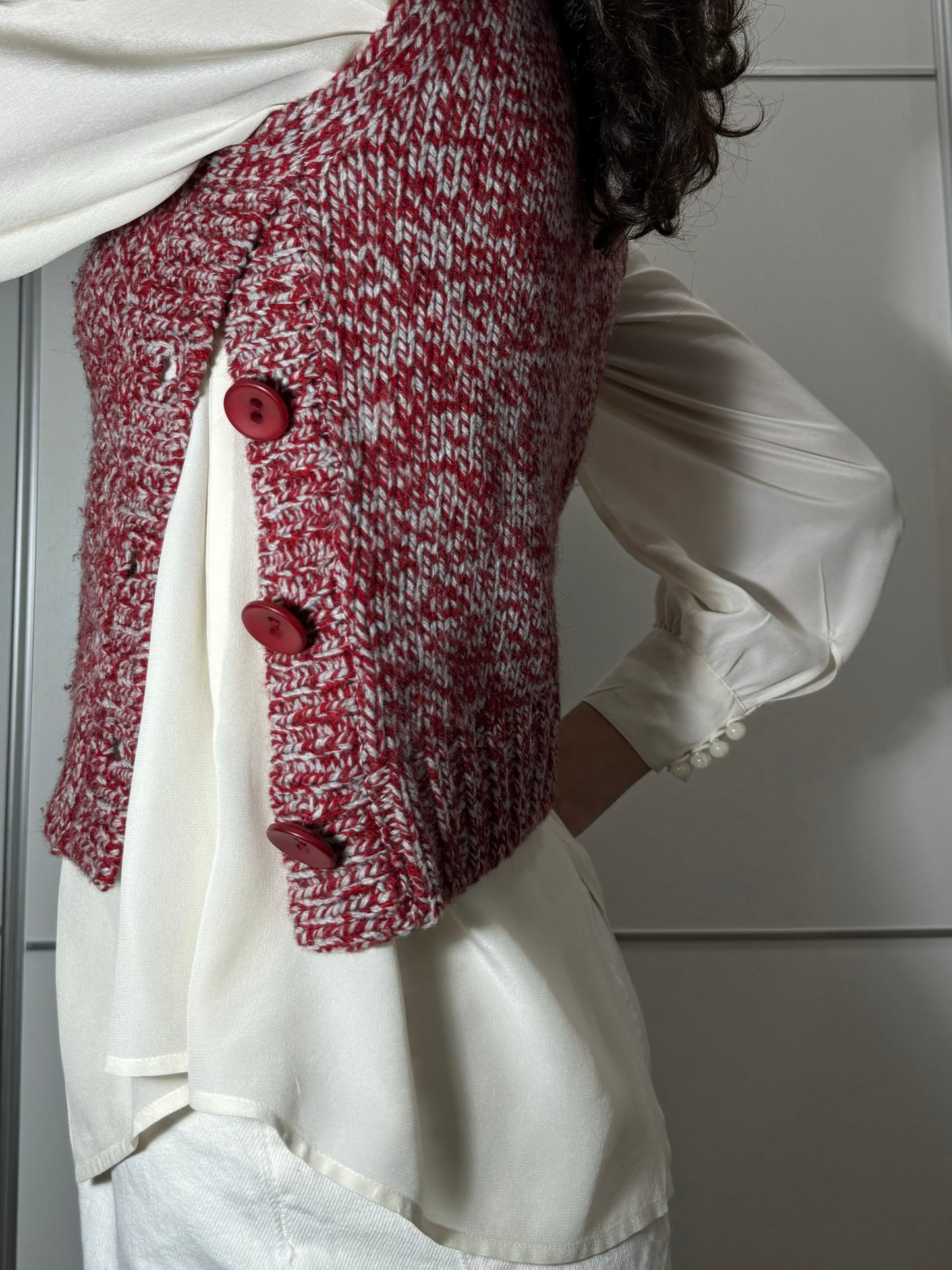 Gilet Max&Co a collo alto con bottoni laterali, in misto lana