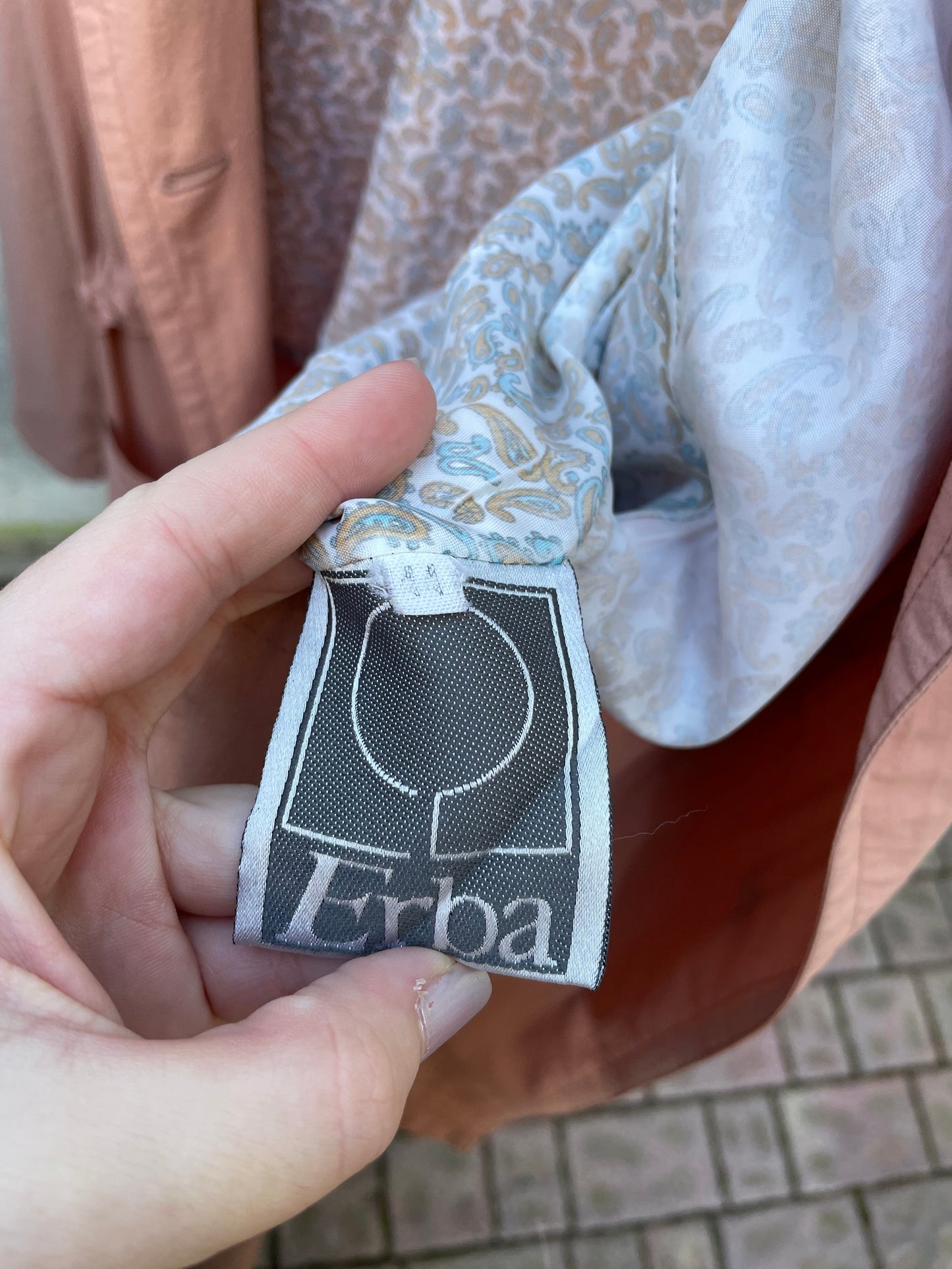 Giacca a vento foderata con coulisse rosa salmone