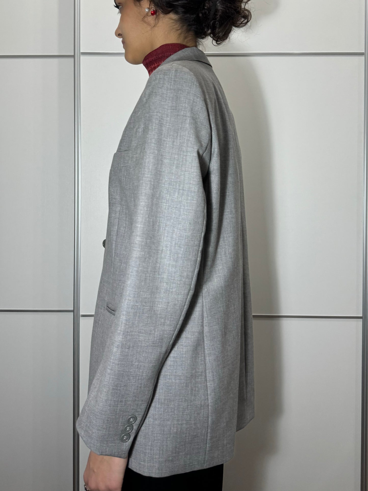 Blazer donna monopetto in pura lana vergine