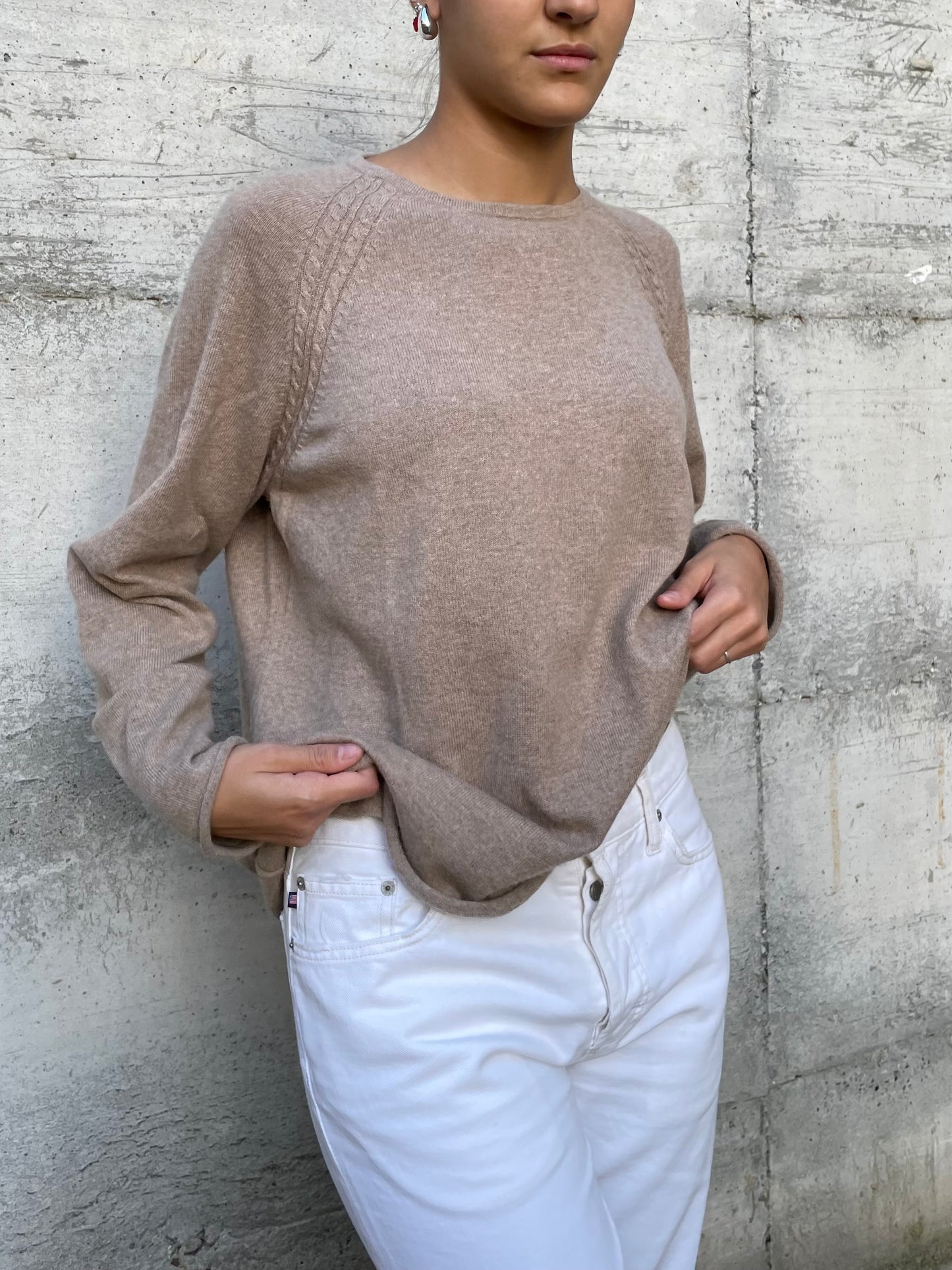 Maglione ampio Egon Fustemberg 100% cashmere - taglia L