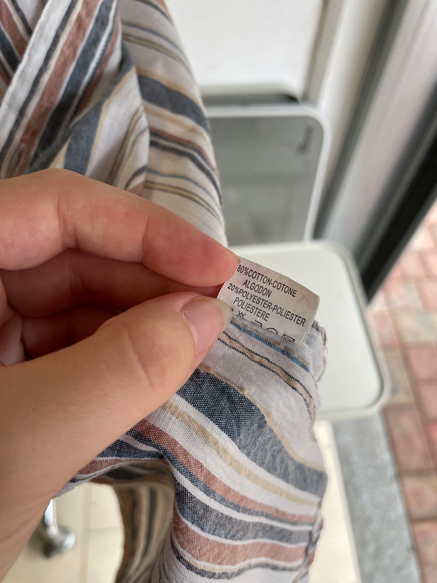 Top polo stripes in cotone - taglia M