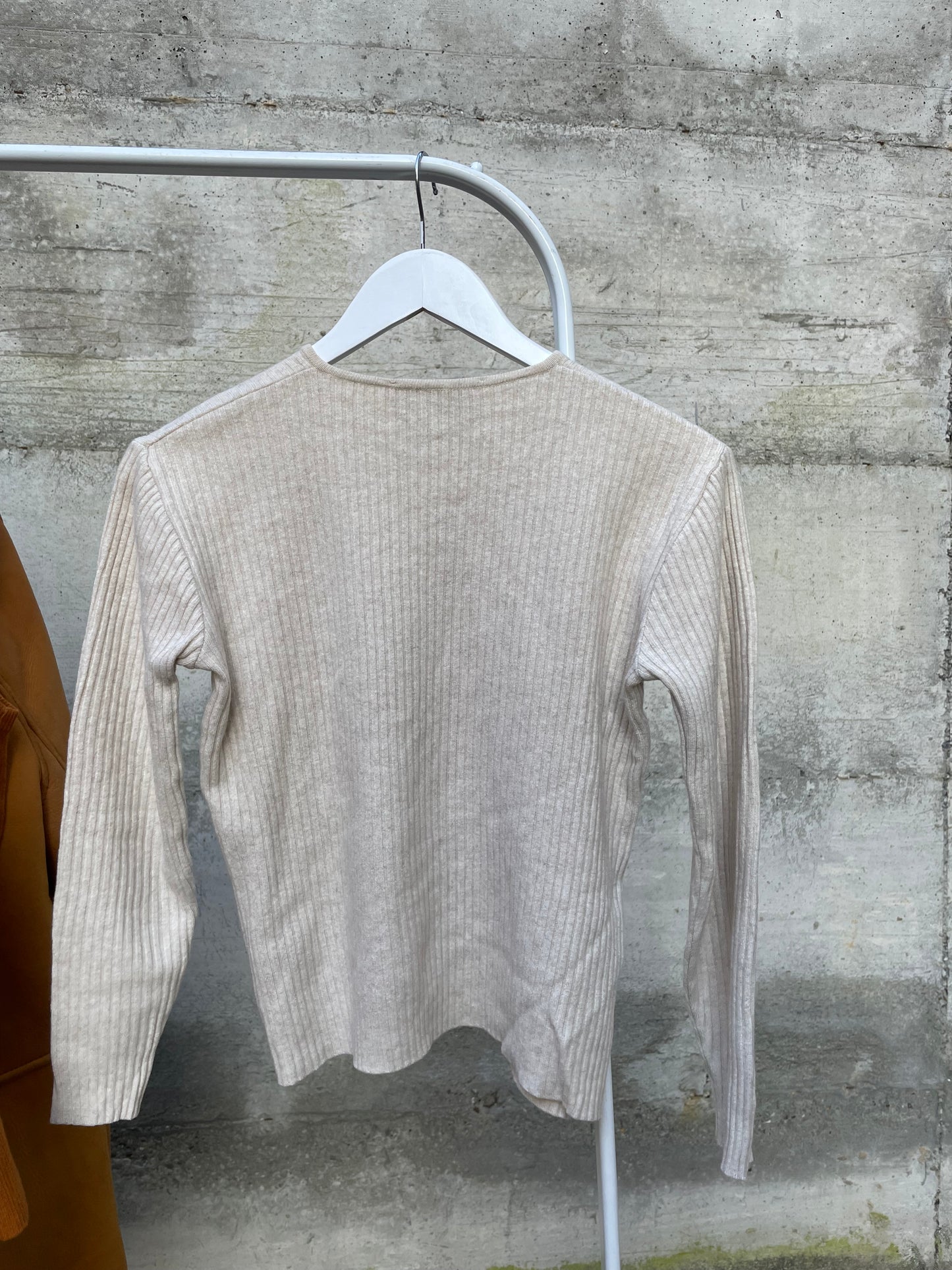 Maglioncino sabbia 100% cashmere