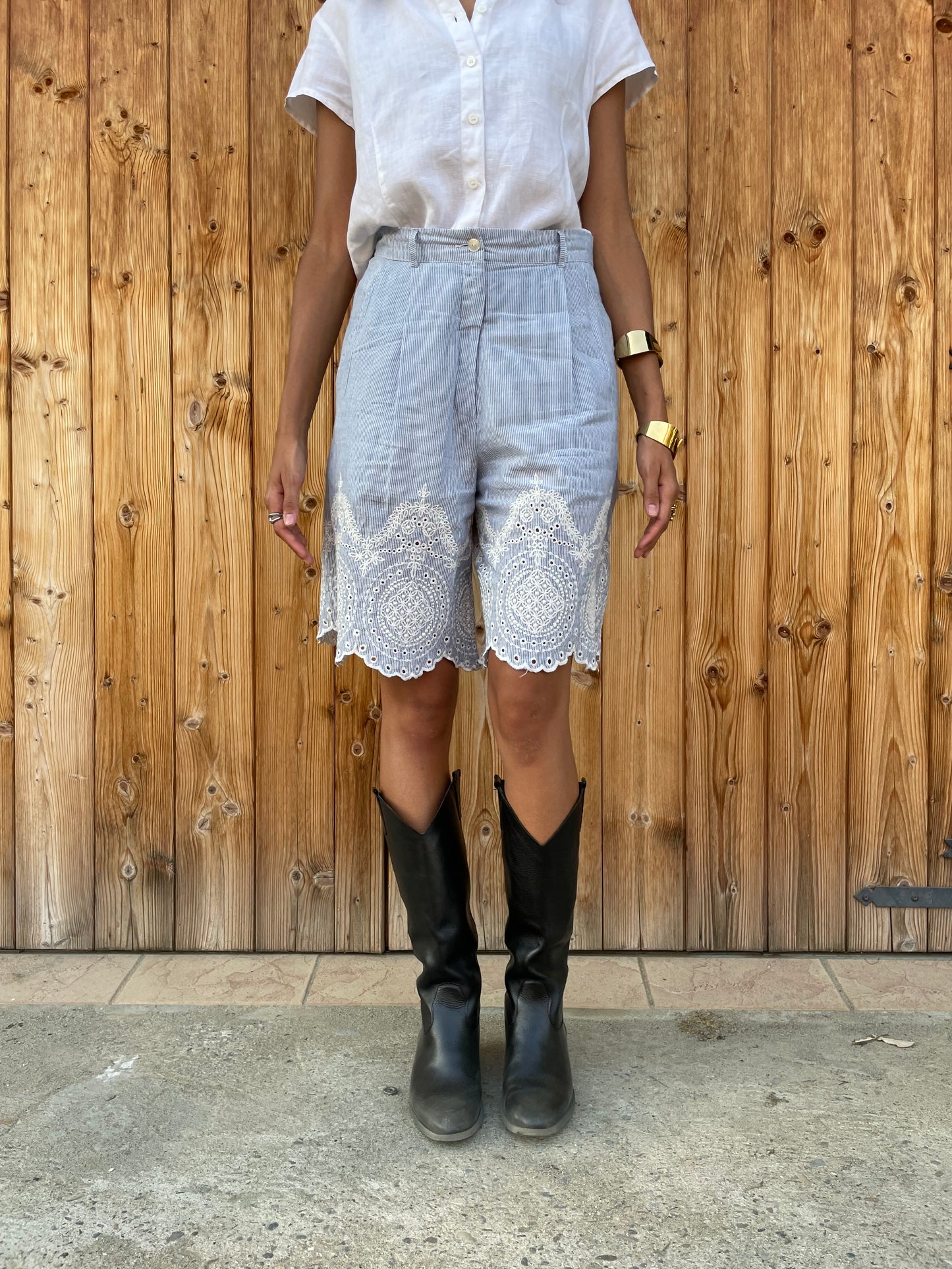 Bermuda vichy 100% cotone Made in Italy - taglia 42it