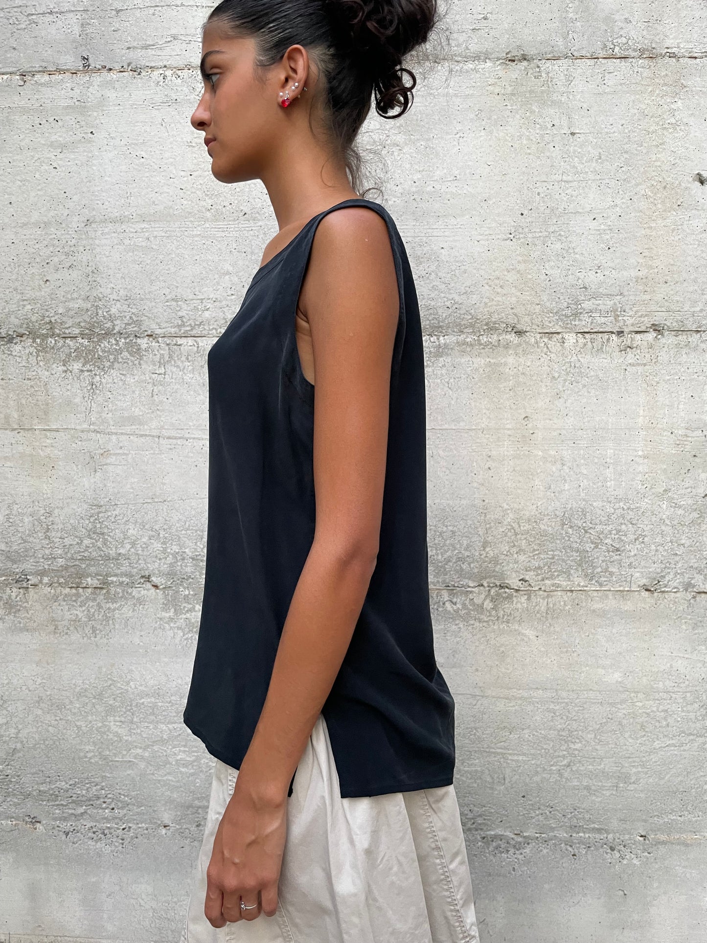 Top sartoriale 100% seta Paola Neri - taglia M