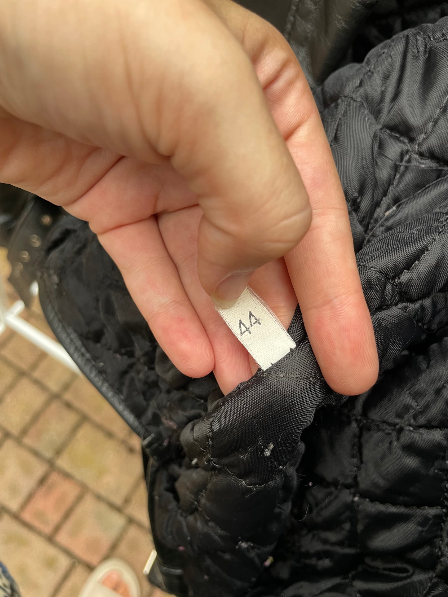 Chiodo Carlton in vera pelle nero, taglia M uomo