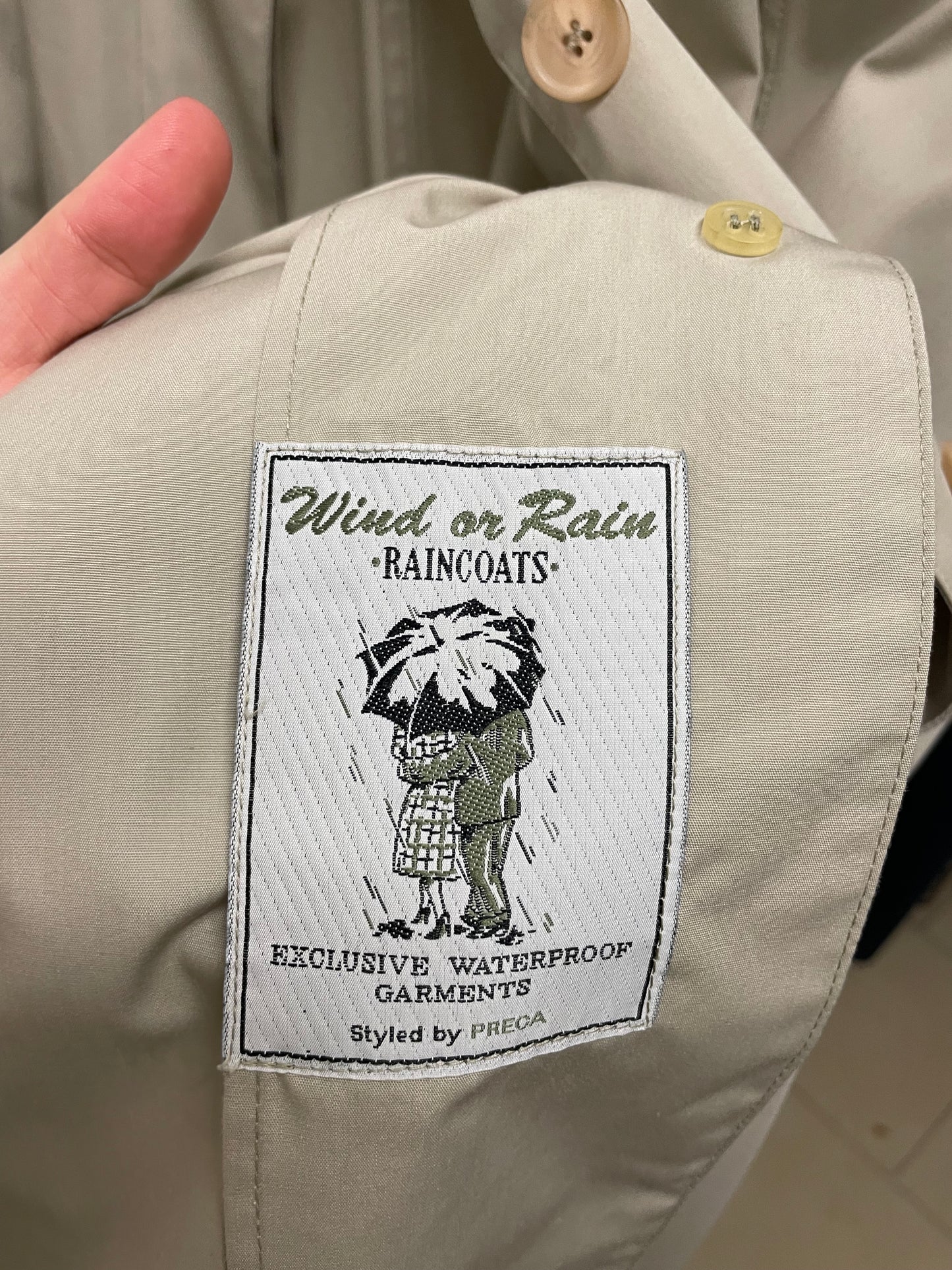 Trenchcoat cotone sabbia Preca - L