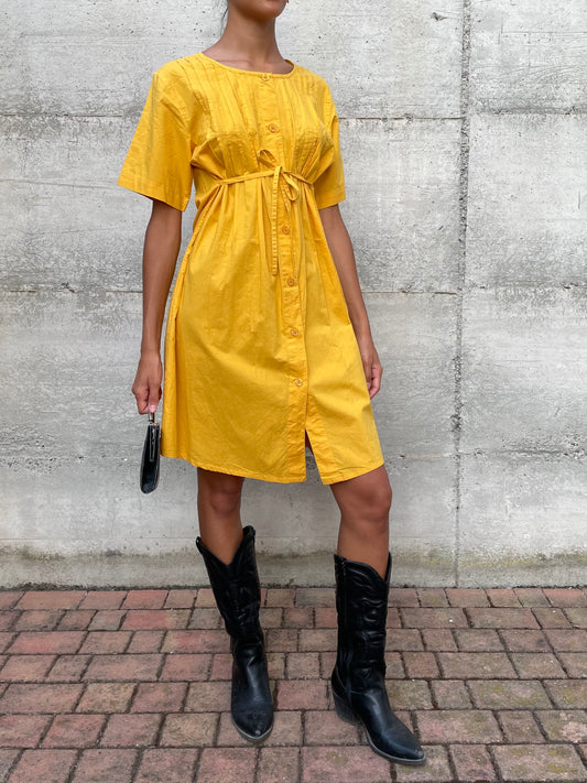 Abito midi Andrea Marè NUOVO deadstock, 100% cotone - taglia L