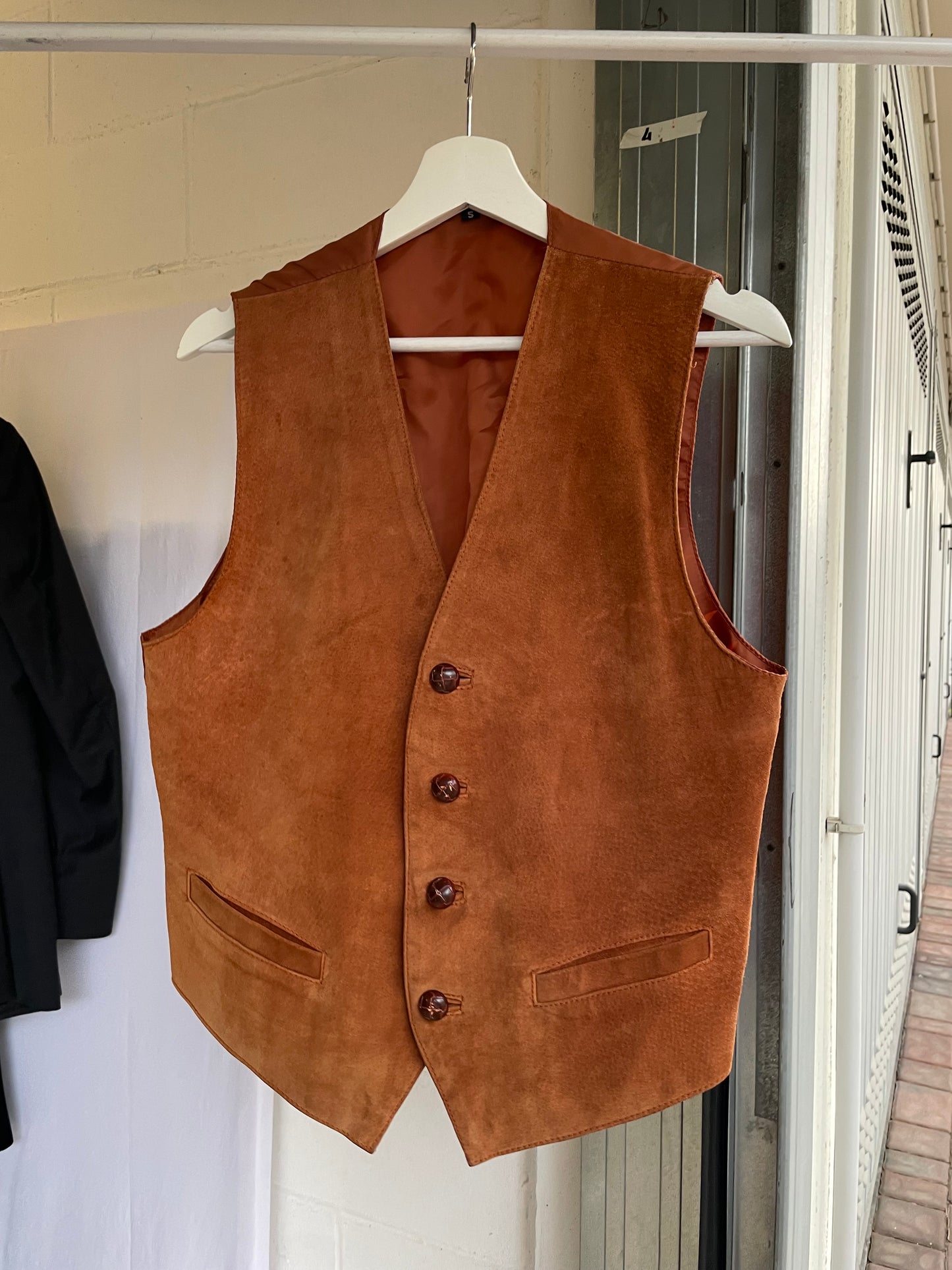Gilet suede ruggine - taglia S uomo