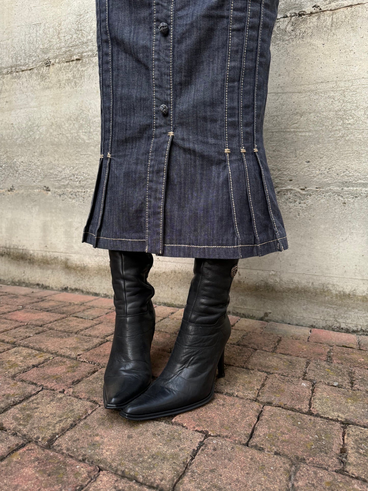 Gonna midi a sirena Stefanel Y2K