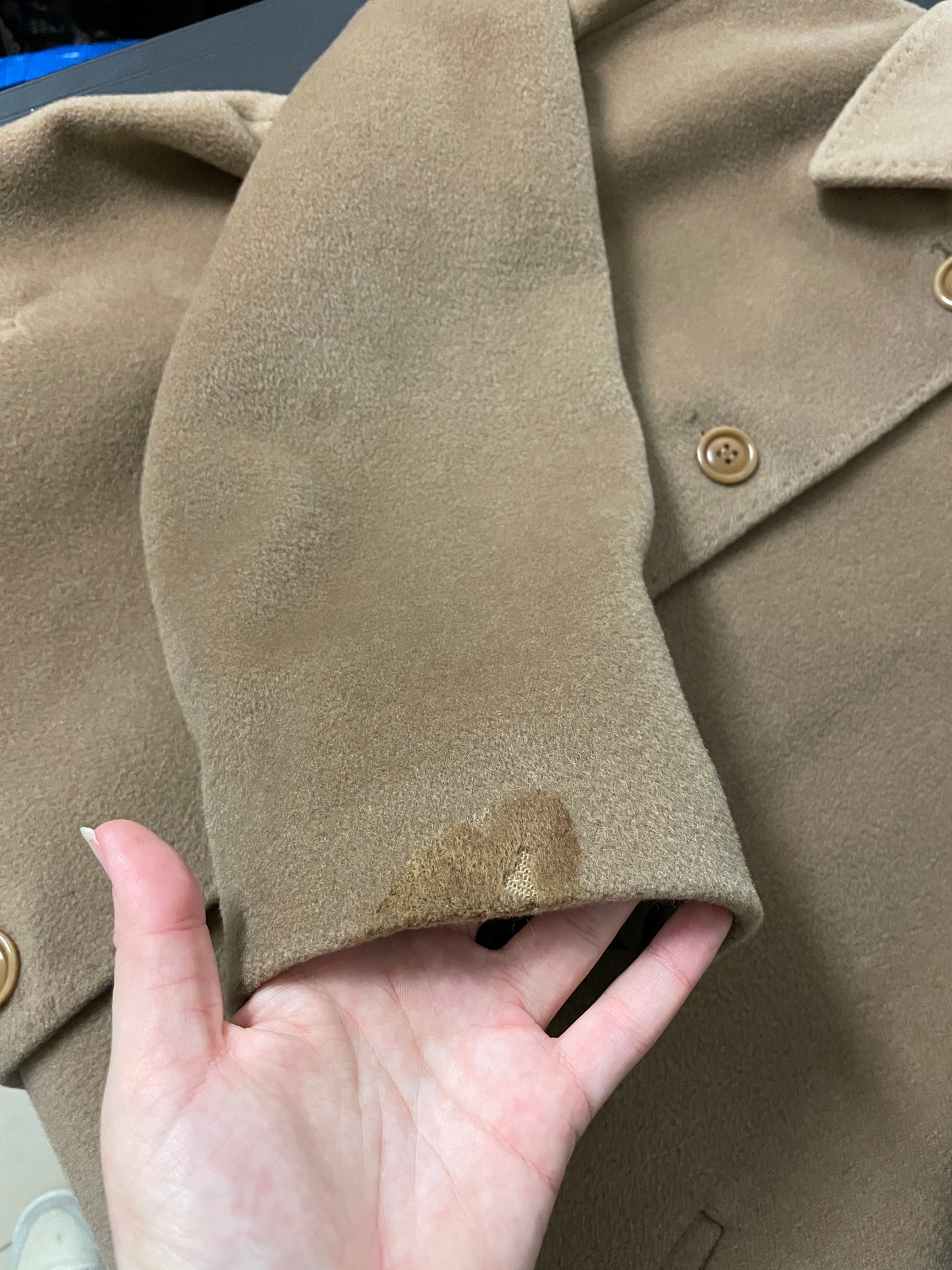 Cappotto sartoriale biscotto in pura lana vergine superfine