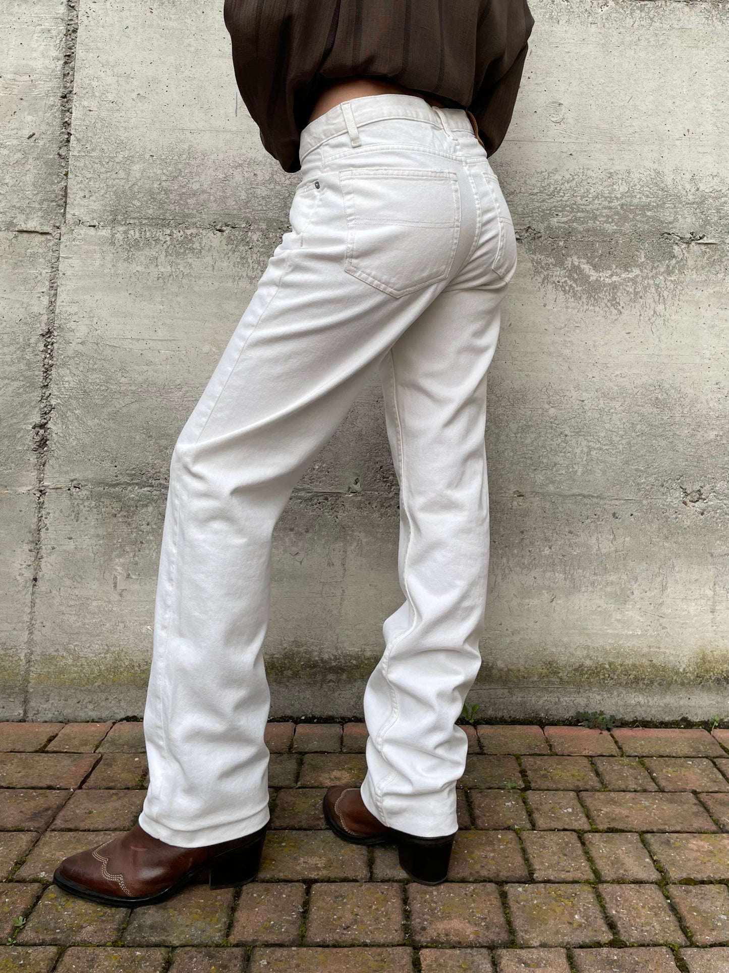 Jeans baggy bianco Polo Ralph Lauren 100% cotone