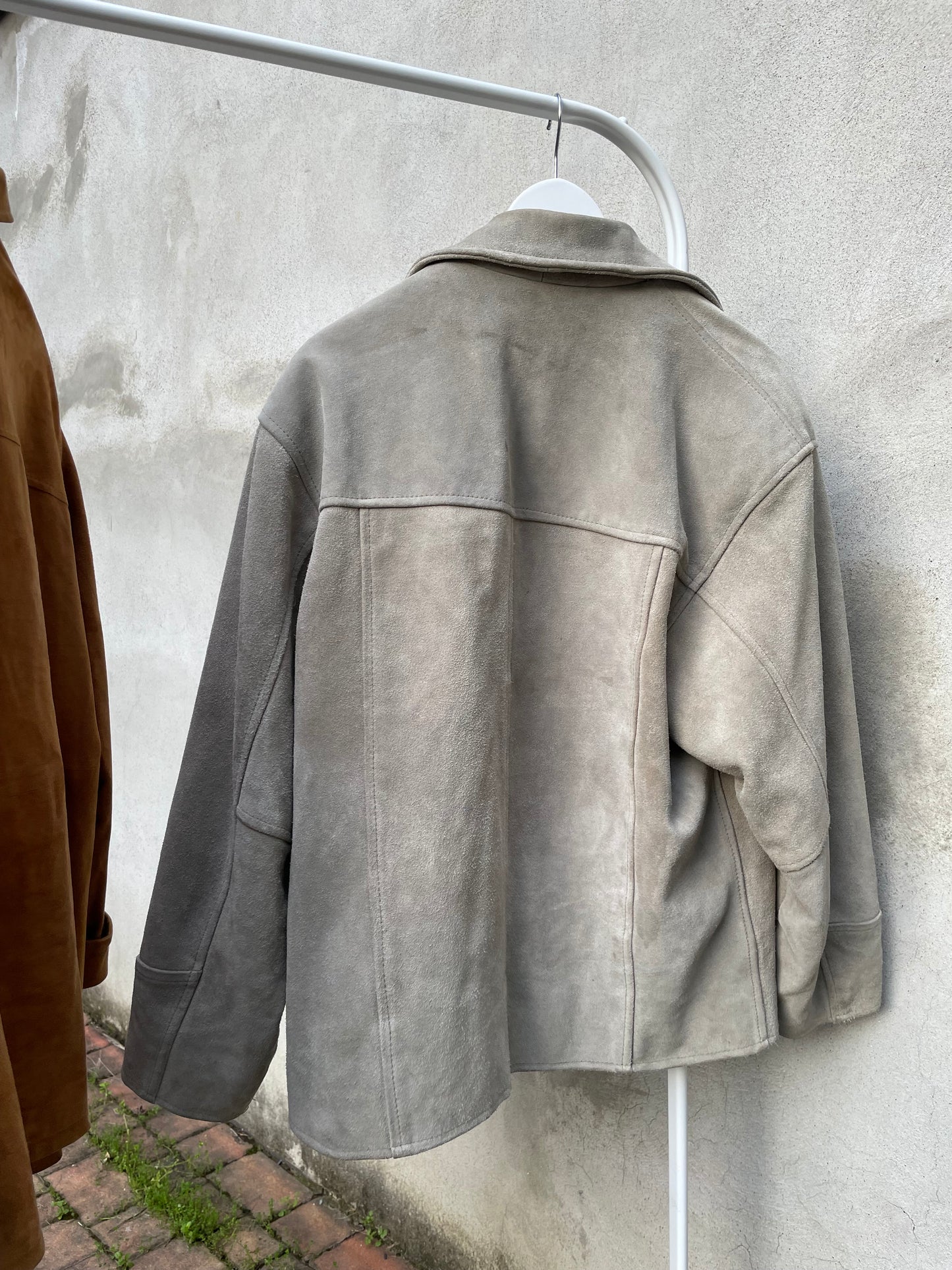 Biker suede ghiaccio - S uomo