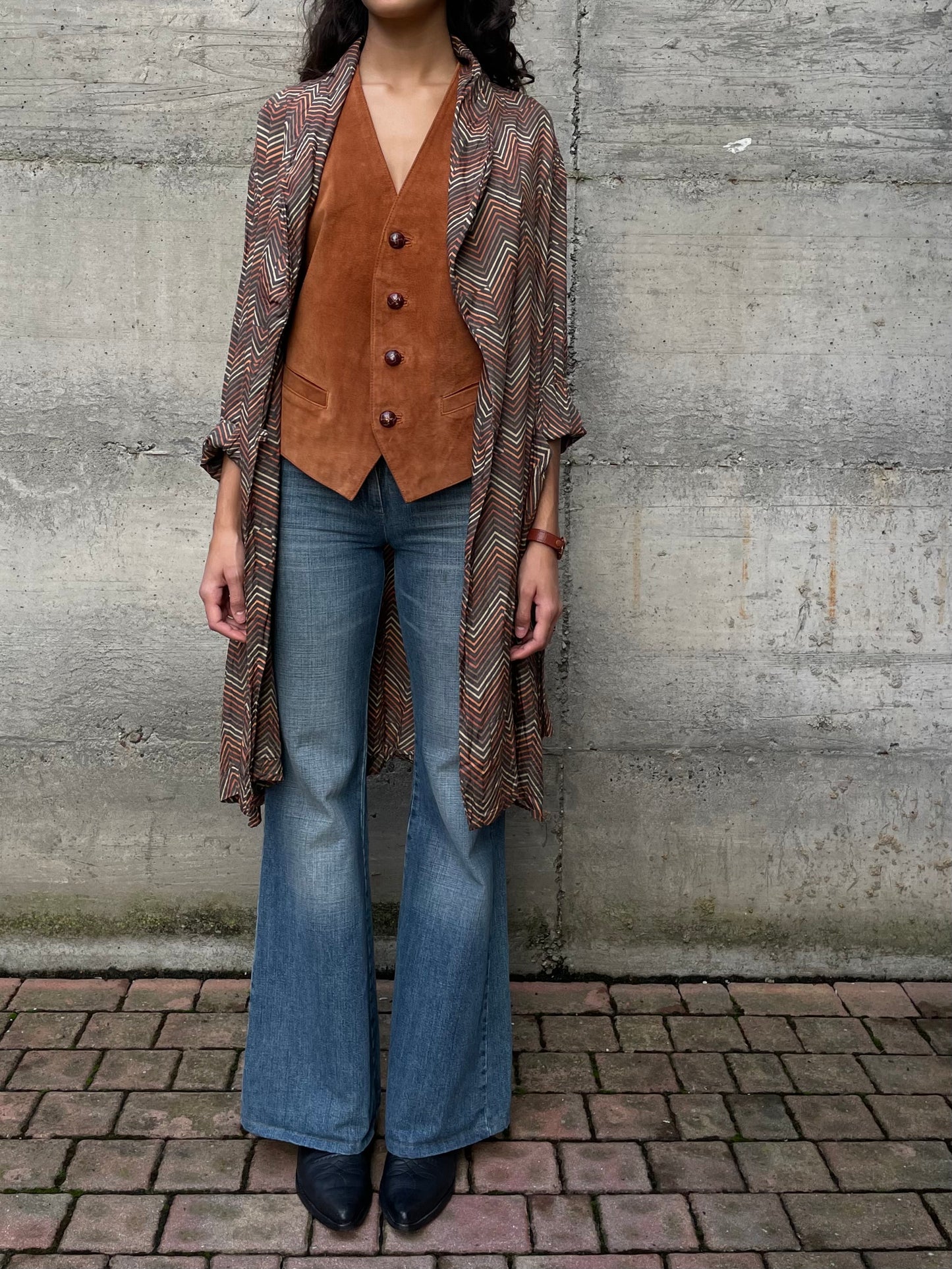 Vestaglia Pierre Cardin in crepe di seta - taglia unica