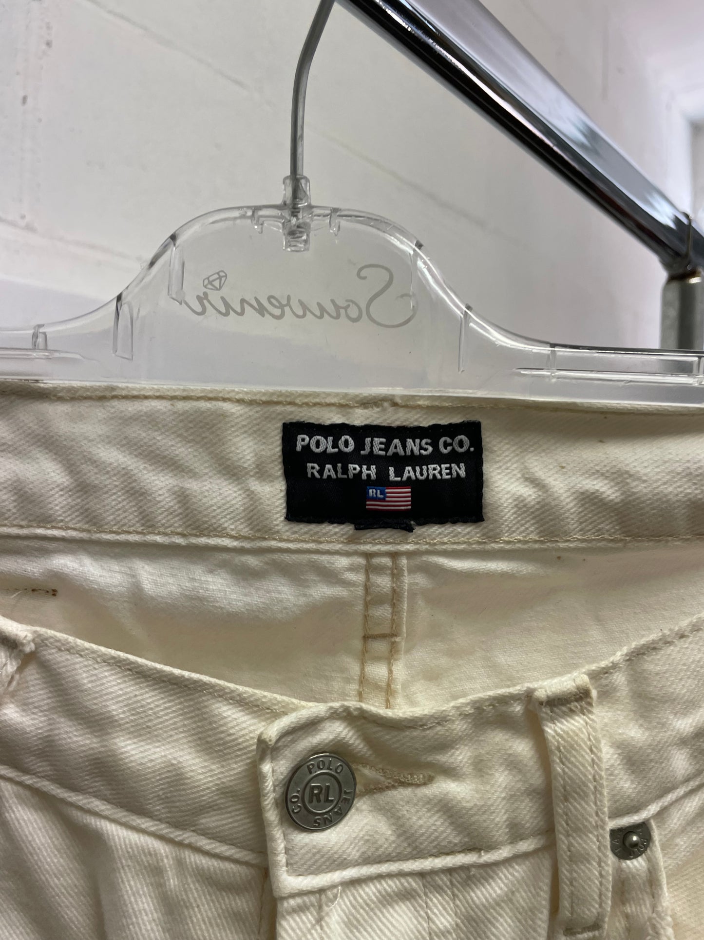 Jeans baggy bianco Polo Ralph Lauren 100% cotone