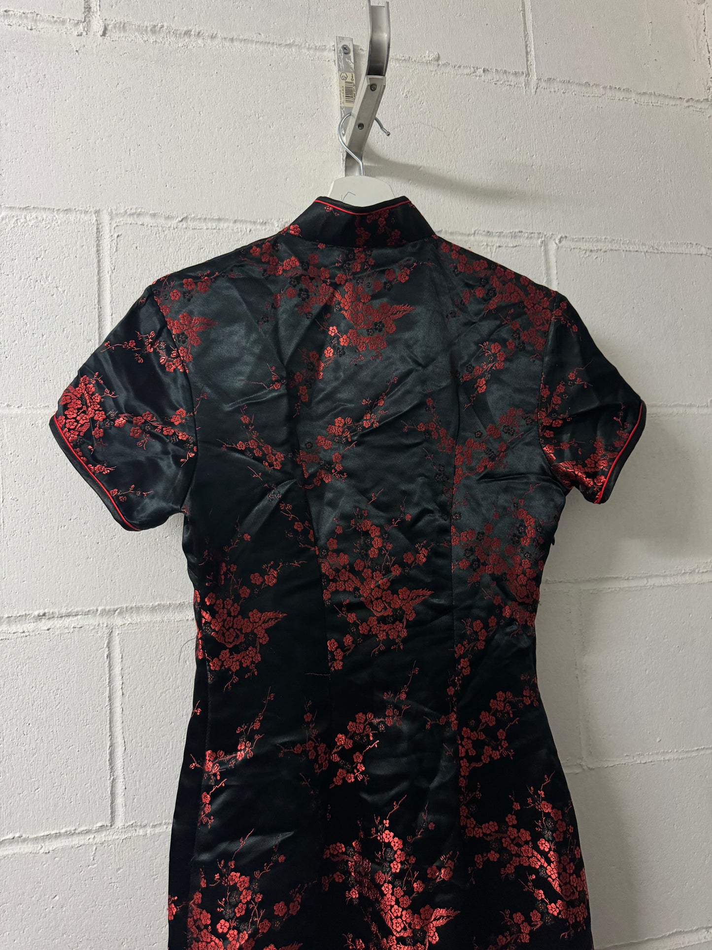 Abito midi in autentica seta cinese, taglia S