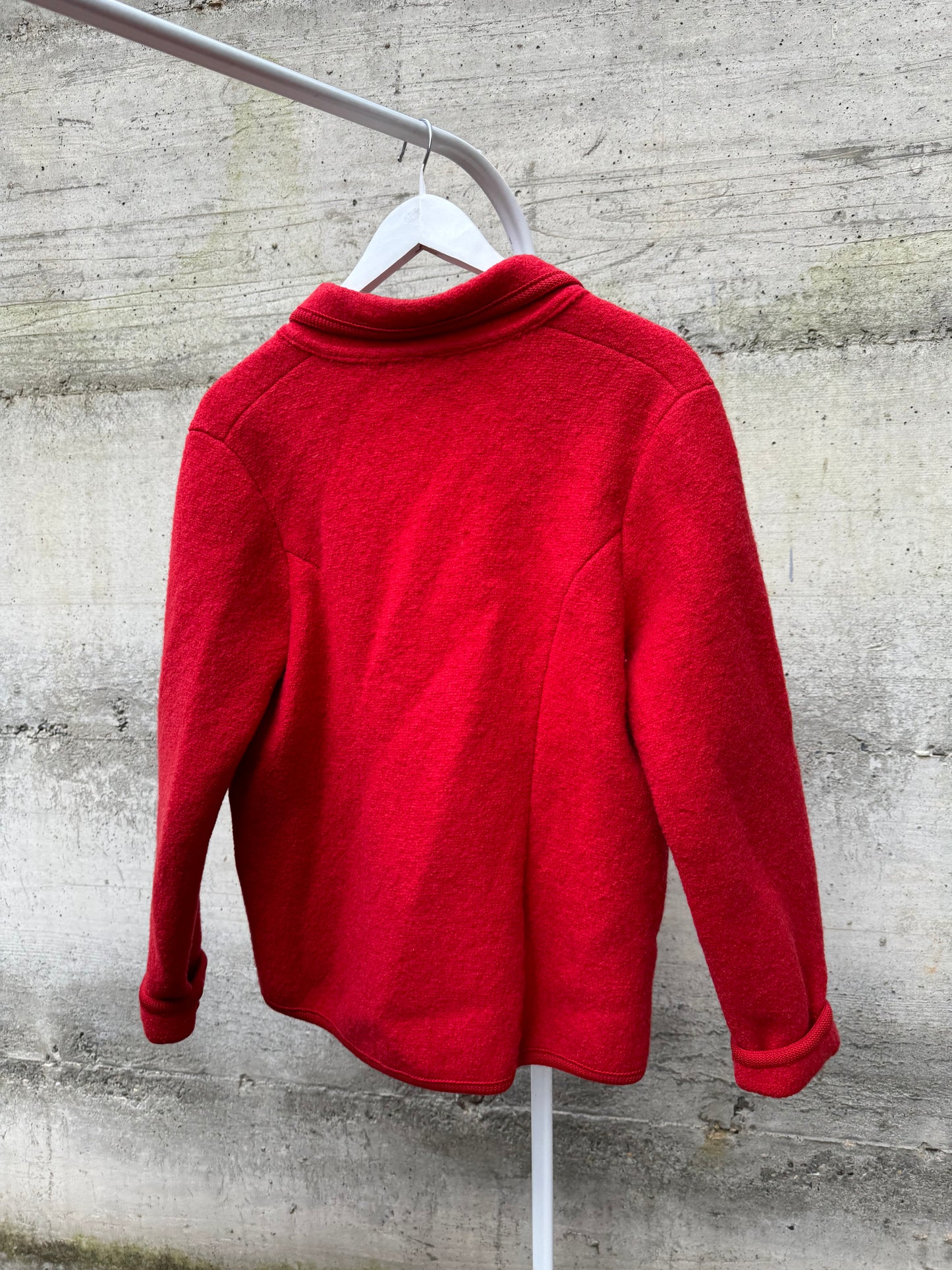 Giacchino tirolese Geiger rosso, in pura lana vergine