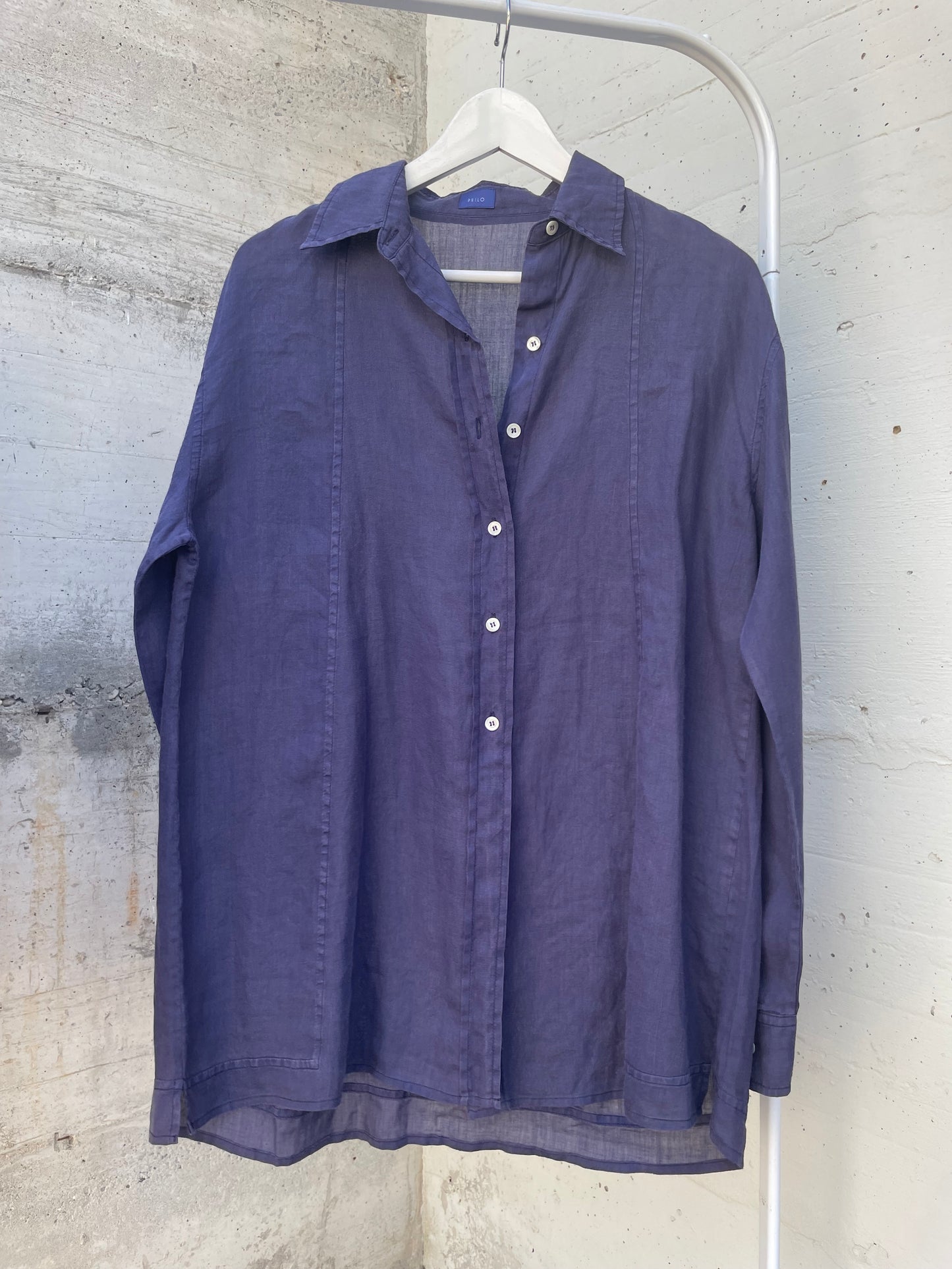 Camicia blu notte 100% bamboo - taglia M