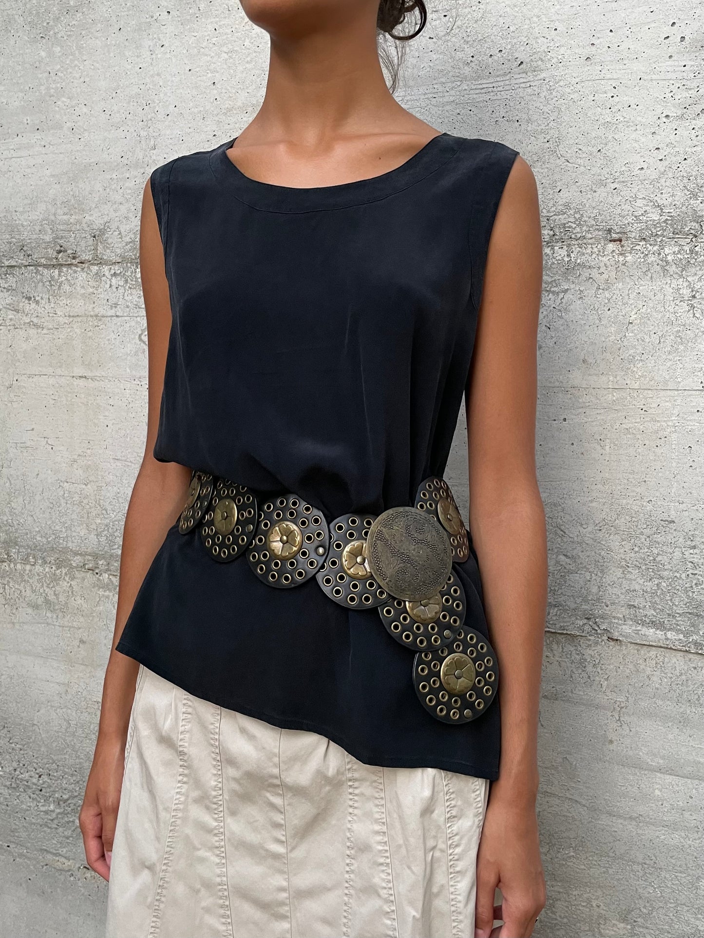 Top sartoriale 100% seta Paola Neri - taglia M