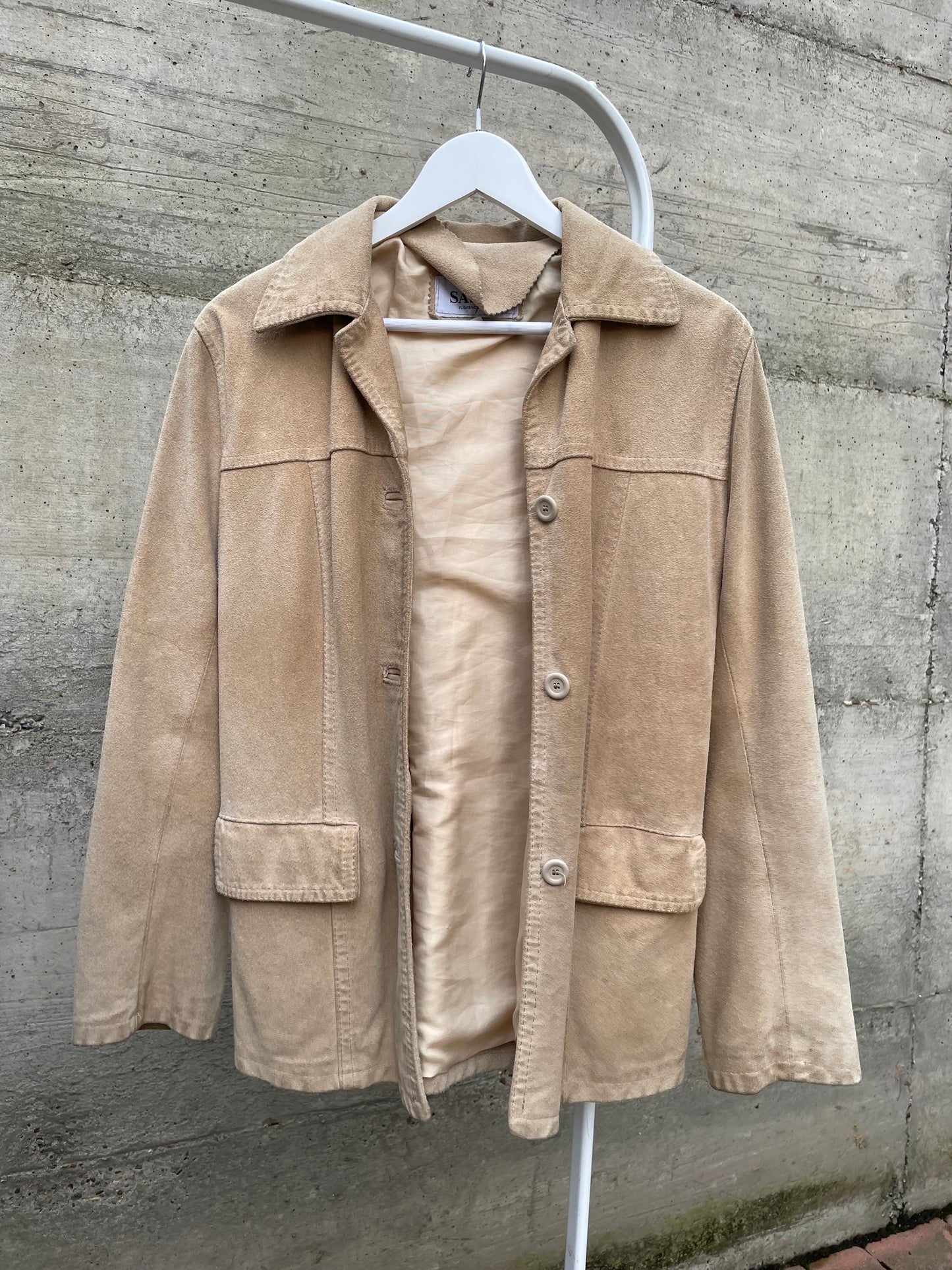 Blazer suede sabbia - taglia S/M
