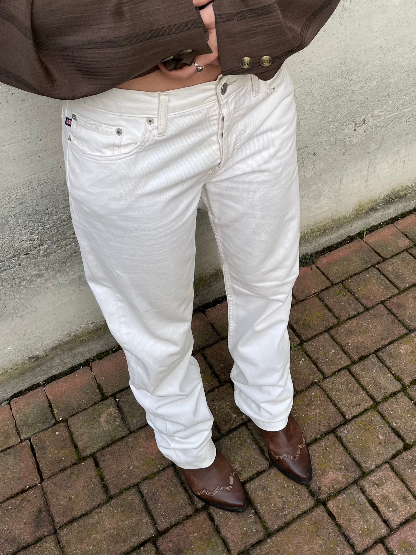 Jeans baggy bianco Polo Ralph Lauren 100% cotone