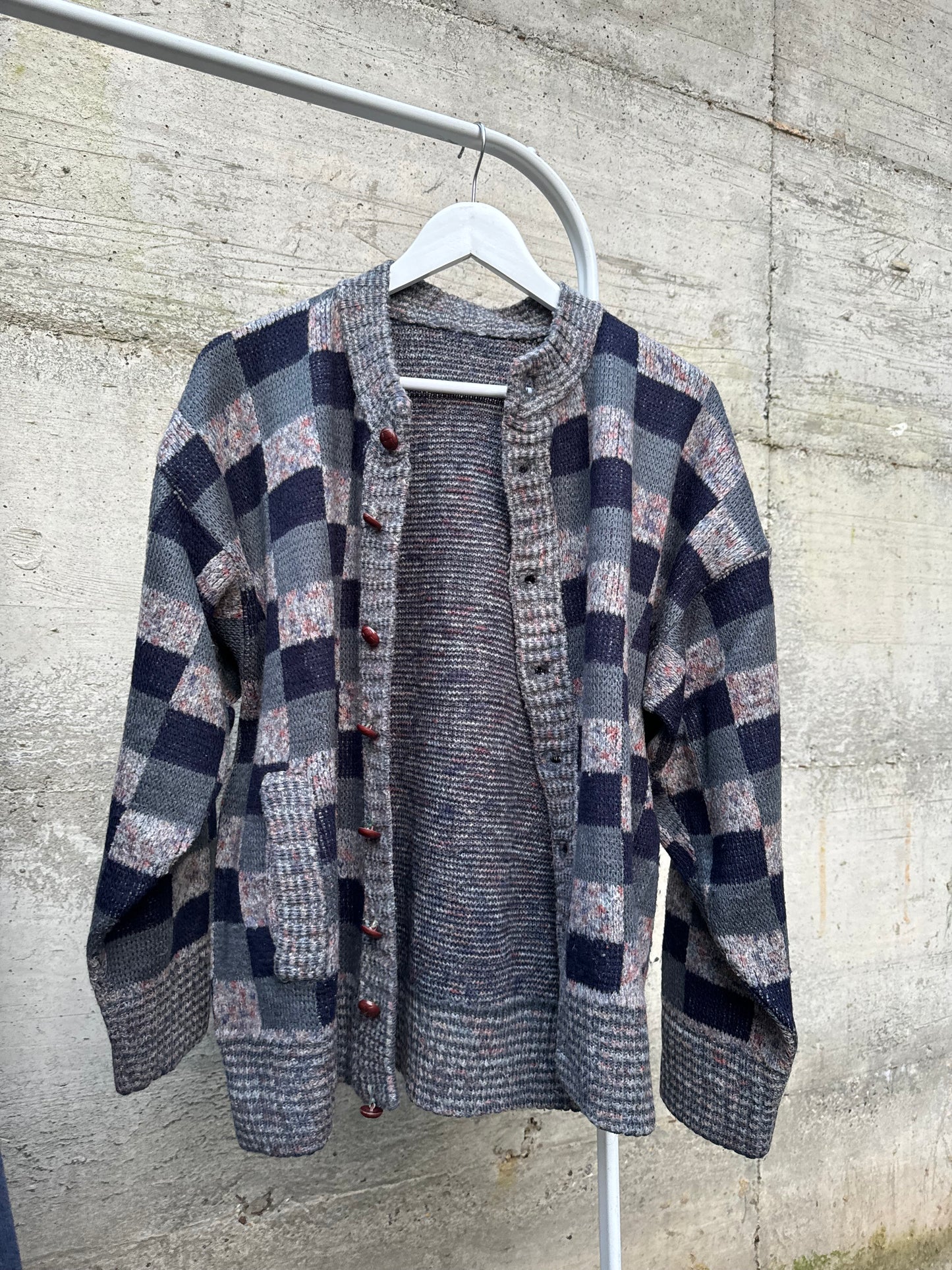 Cardigan girocollo sartoriale in lana