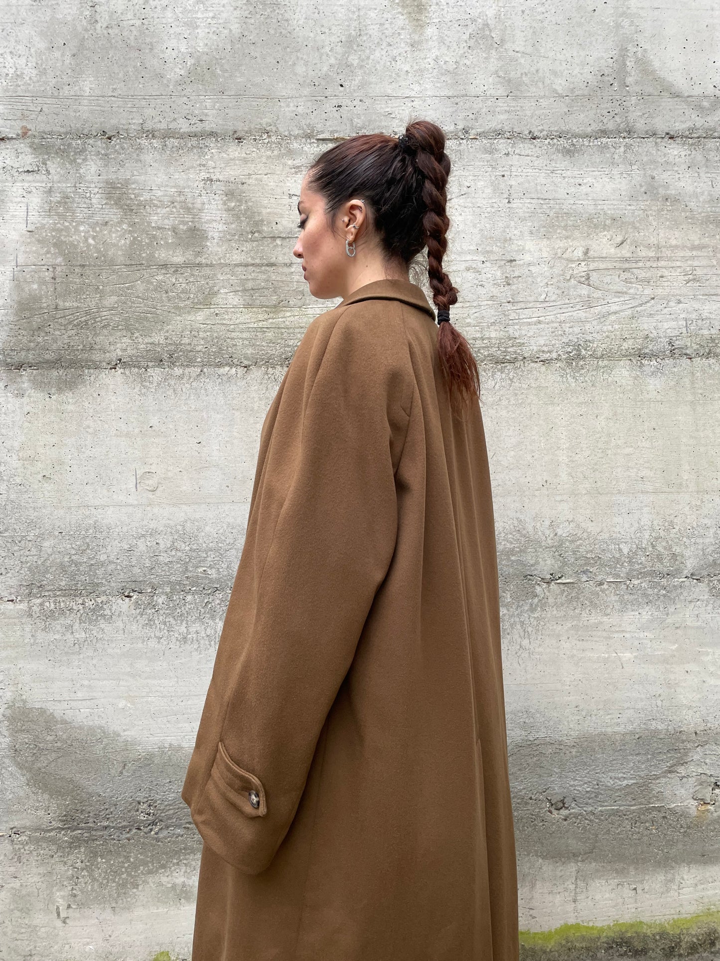 Cappotto sartoriale Piacenza cammello 100% lana vergine - taglia M uomo