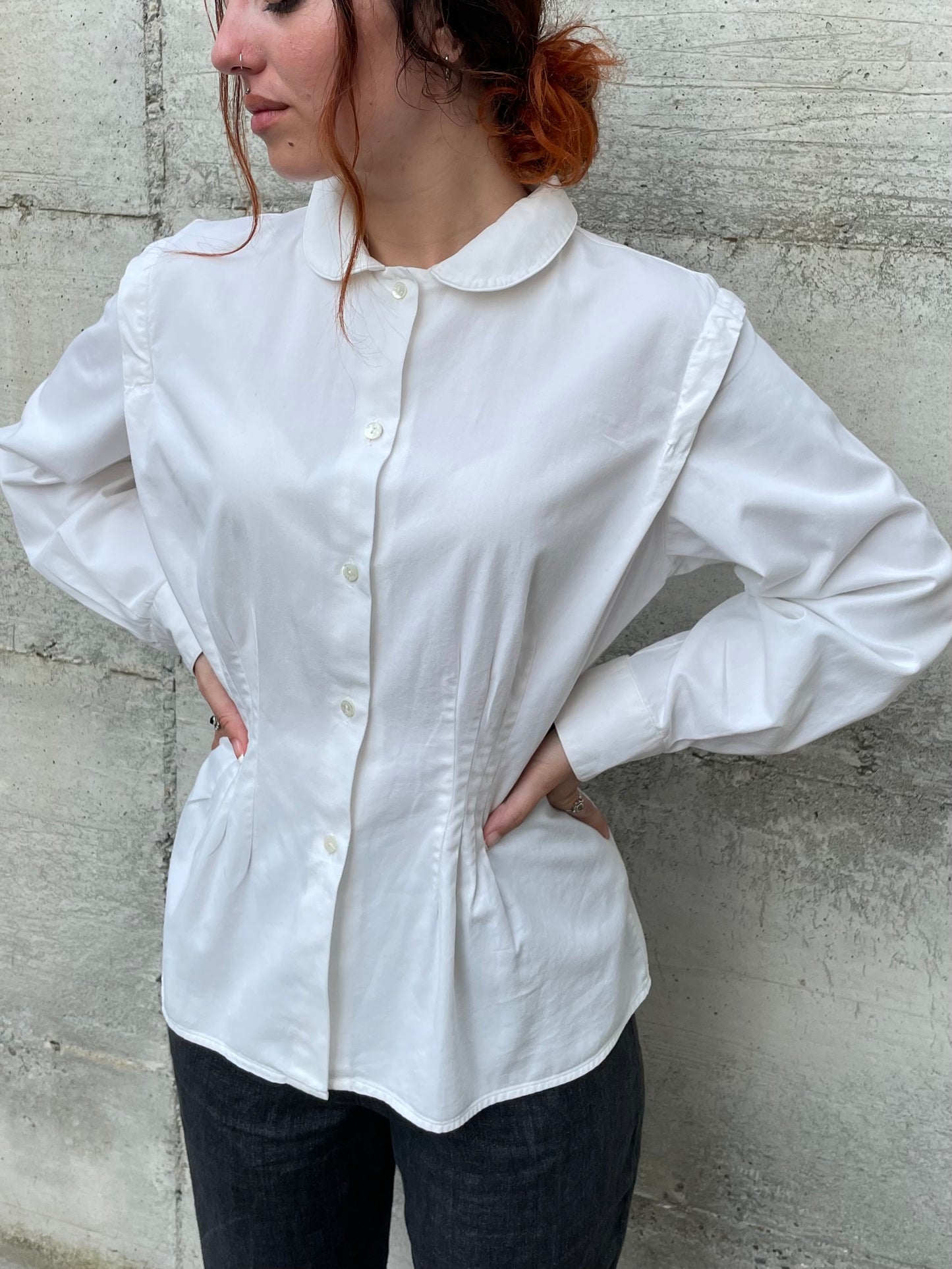 Camicia Trussardi bianca 100% cotone